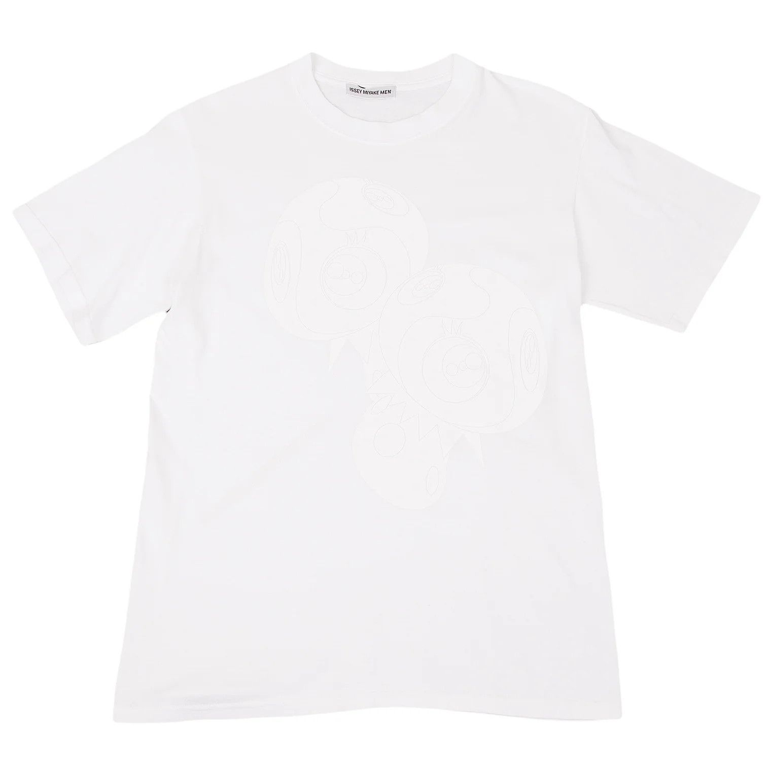 Issey Miyake Takashi Murakami Mushroom Print T-shirt in White Size US M / EU 48-50 / 2 - 1 Thumbnail