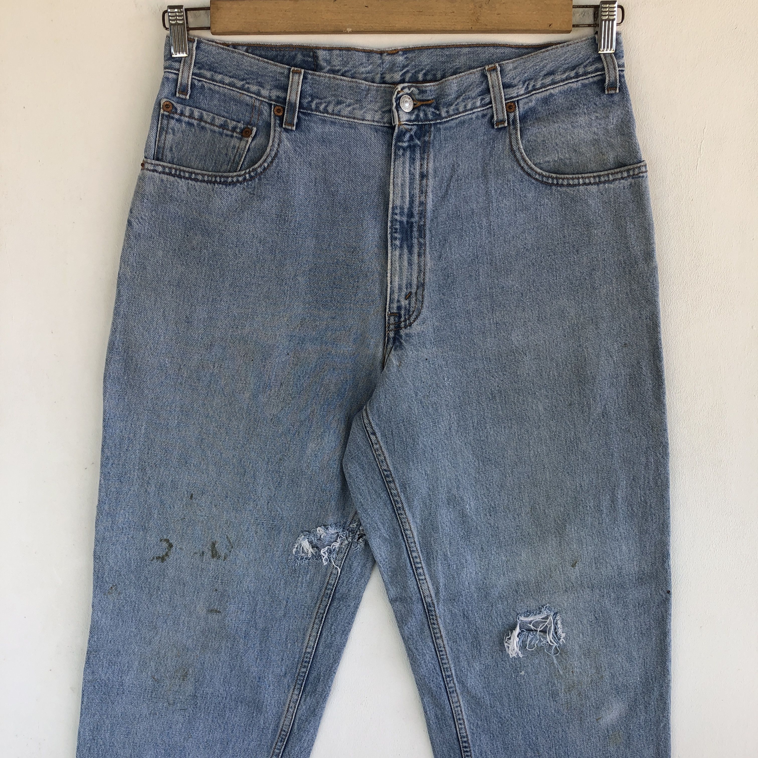 Levi's Vintage Levis 560 Baggy Jeans Distressed Levi's Faded Denim Size US 34 / EU 50 - 3 Thumbnail