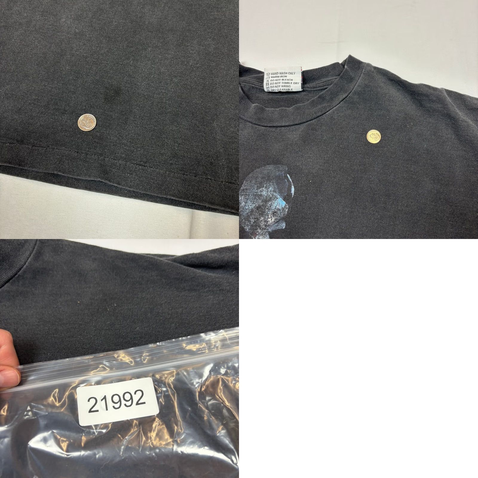 Vintage VINTAGE Evangelion Temraw Rei Tee Shirt Men 2XL Black Short Sleeve Tee Shirt Mens XXL Size US XXL / EU 58 / 5 - 9 Thumbnail