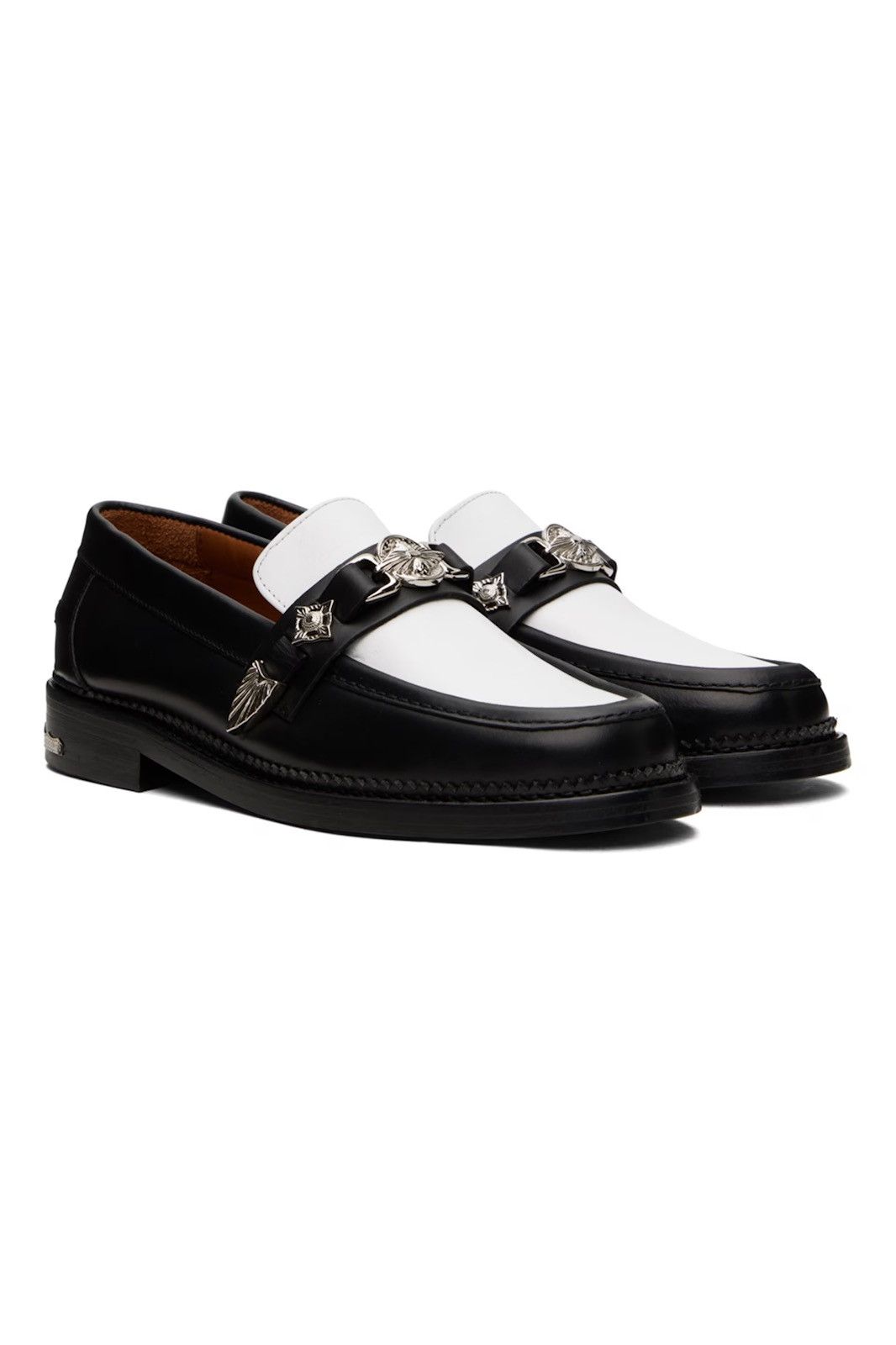 TOGA VIRILIS Toga Virilis two-tone buckled loafers Size US 9 / EU 42 - 3 Thumbnail