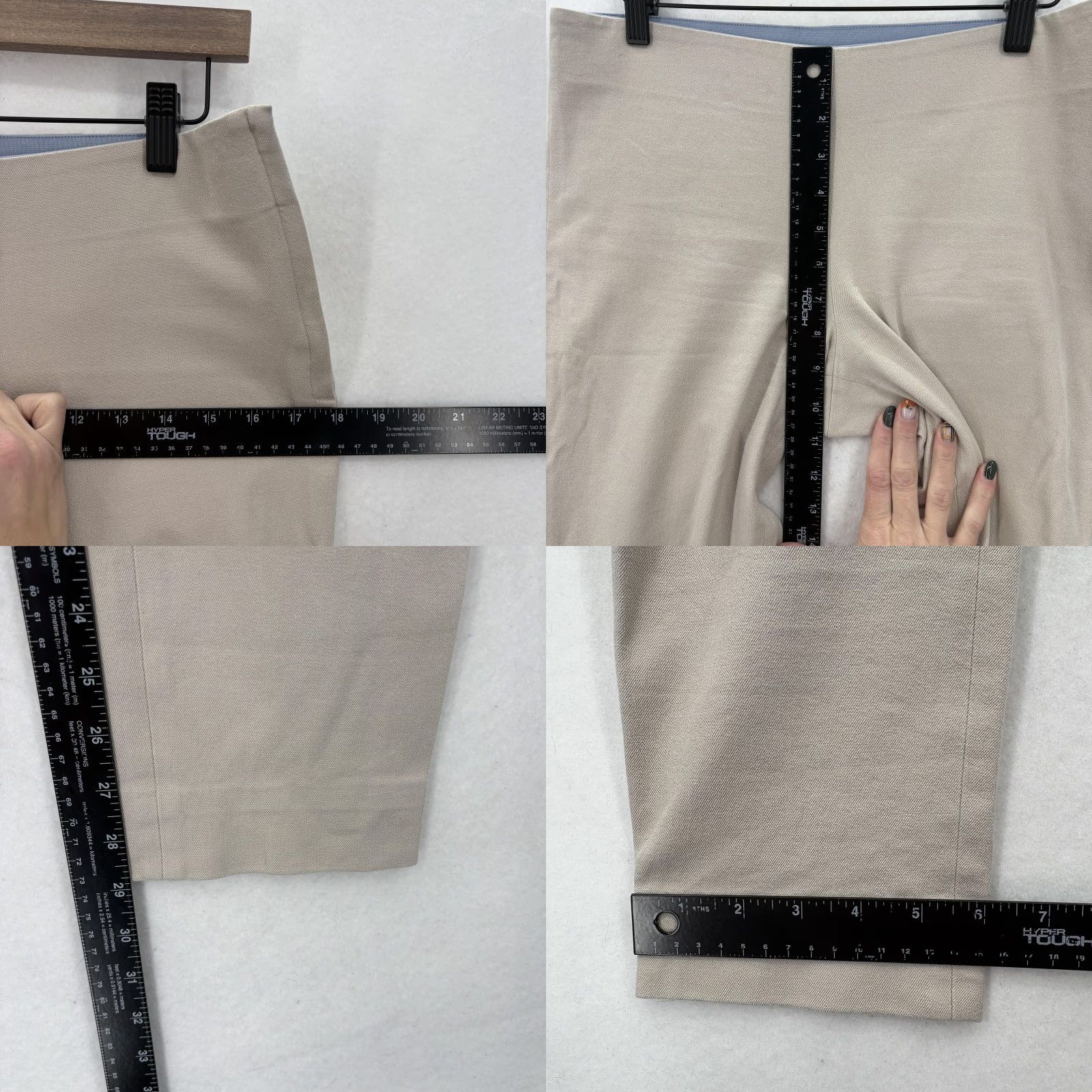 Cos COS Pants Womens 10 Beige Cotton Stretch Slim Side Zip Ankle Trousers Chino Pants Women Slim Ankle Beige Cotton Spandex Workwear 10 Womens Size 32" / US 10 / IT 46 - 8 Thumbnail
