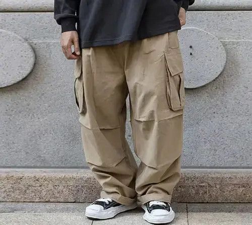 Japanese Brand Japanese Style Khaki Baggy Cargo Pants Size US 34 / EU 50 - 1 Thumbnail