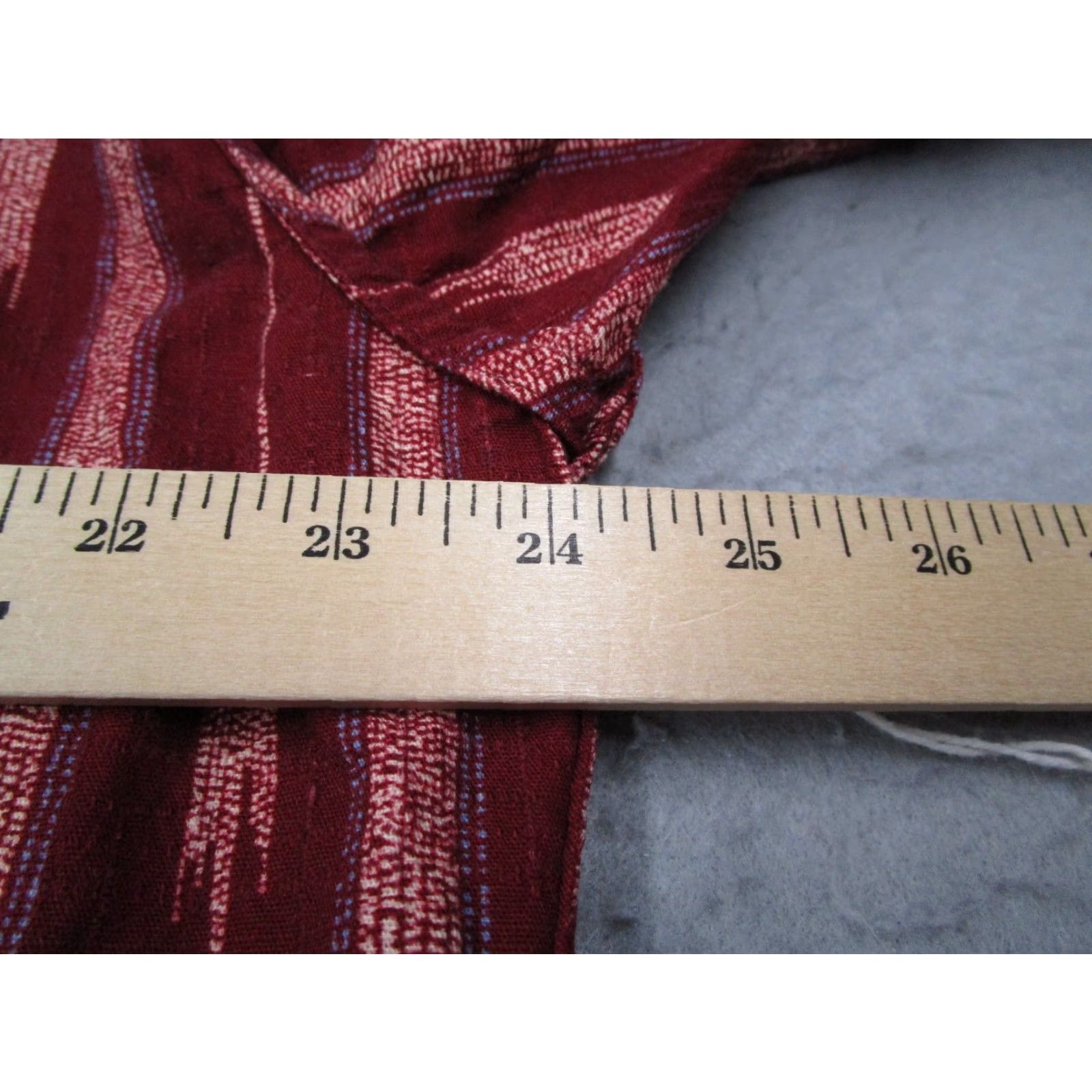House of CB VINTAGE House of St. Clair Men's Shirt XL Red Cotton Long Sleeve Button Up Geometric Fall Spring Summer Winter casual formal Size US XL / EU 56 / 4 - 7 Thumbnail