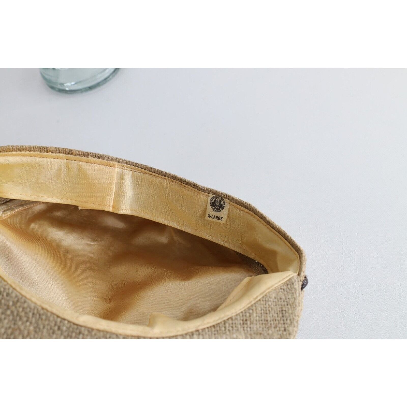 Vintage Vintage 60s 70s Rockabilly Burlap Tweed Fisherman Boat Hat Size ONE SIZE - 9 Thumbnail