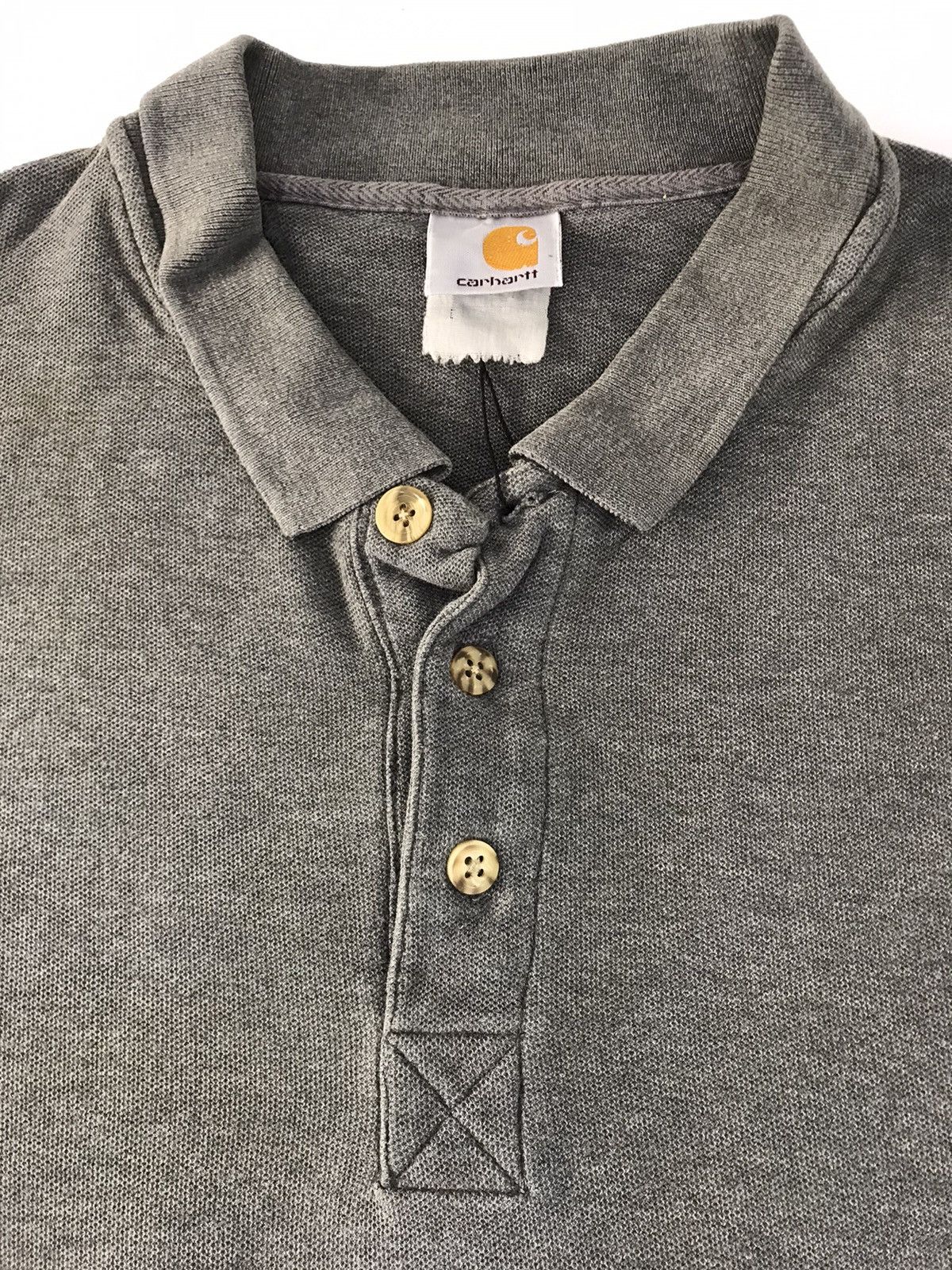 Carhartt Hype 90s Carhartt Plain Minimalist Polo Tee T-shirt Size US XXL / EU 58 / 5 - 5 Thumbnail