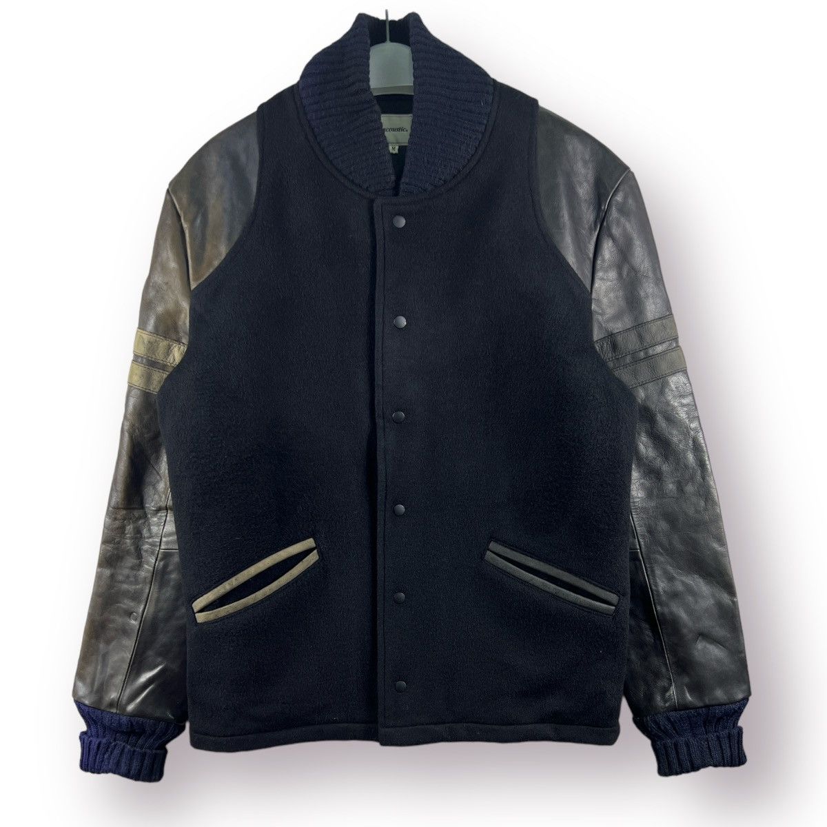 Other ⚡️ ACOUSTIC VINTAGE DISTRESSED VARSITY LEATHER JACKET - M Size US M / EU 48-50 / 2 - 1 Thumbnail