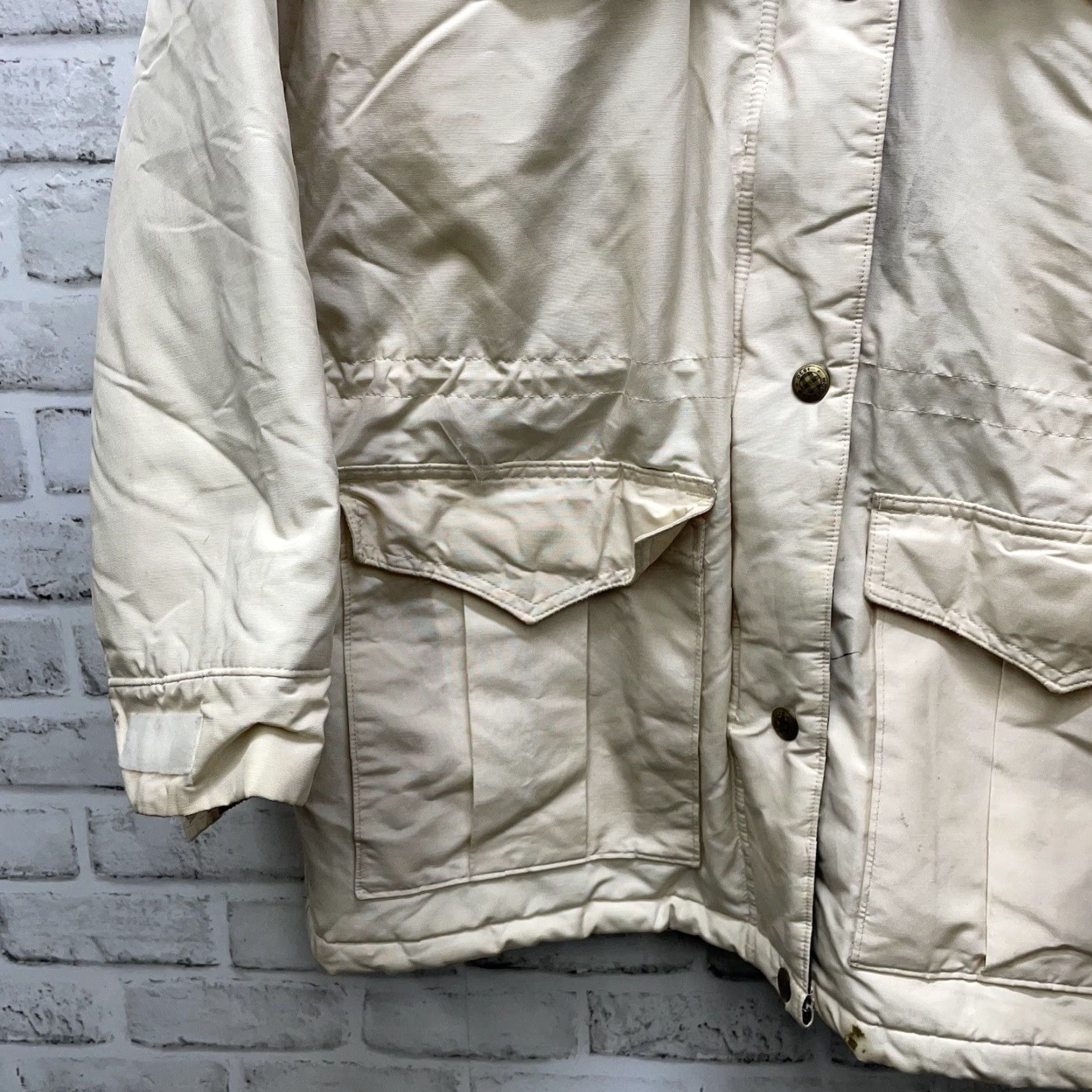 Vintage VTG WoolRich Wool blend Lining zip-up heavy Parka Womens Size M USA Jacket Parka Woolrich Beige Women M Woolrich USA Lined Size M / US 6-8 / IT 42-44 - 3 Thumbnail