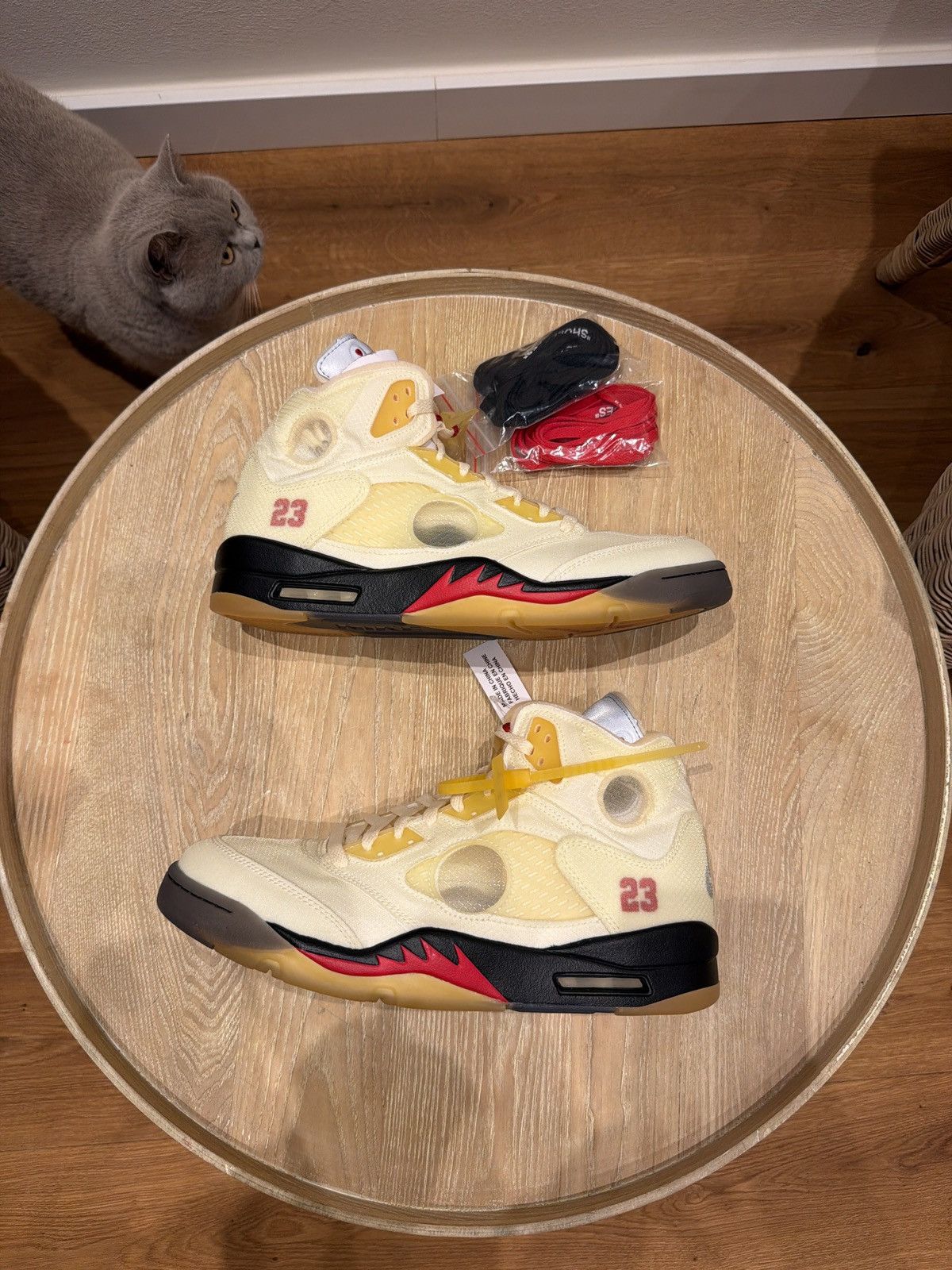 Jordan Brand Jordan 5 Retro Off White „Sail“ Size US 12 / EU 45 - 5 Thumbnail