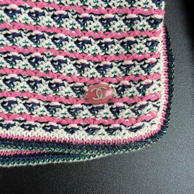 Chanel Chanel Black and pink striped classic logo knitwear sweate Size XS / US 0-2 / IT 36-38 - 8 Thumbnail