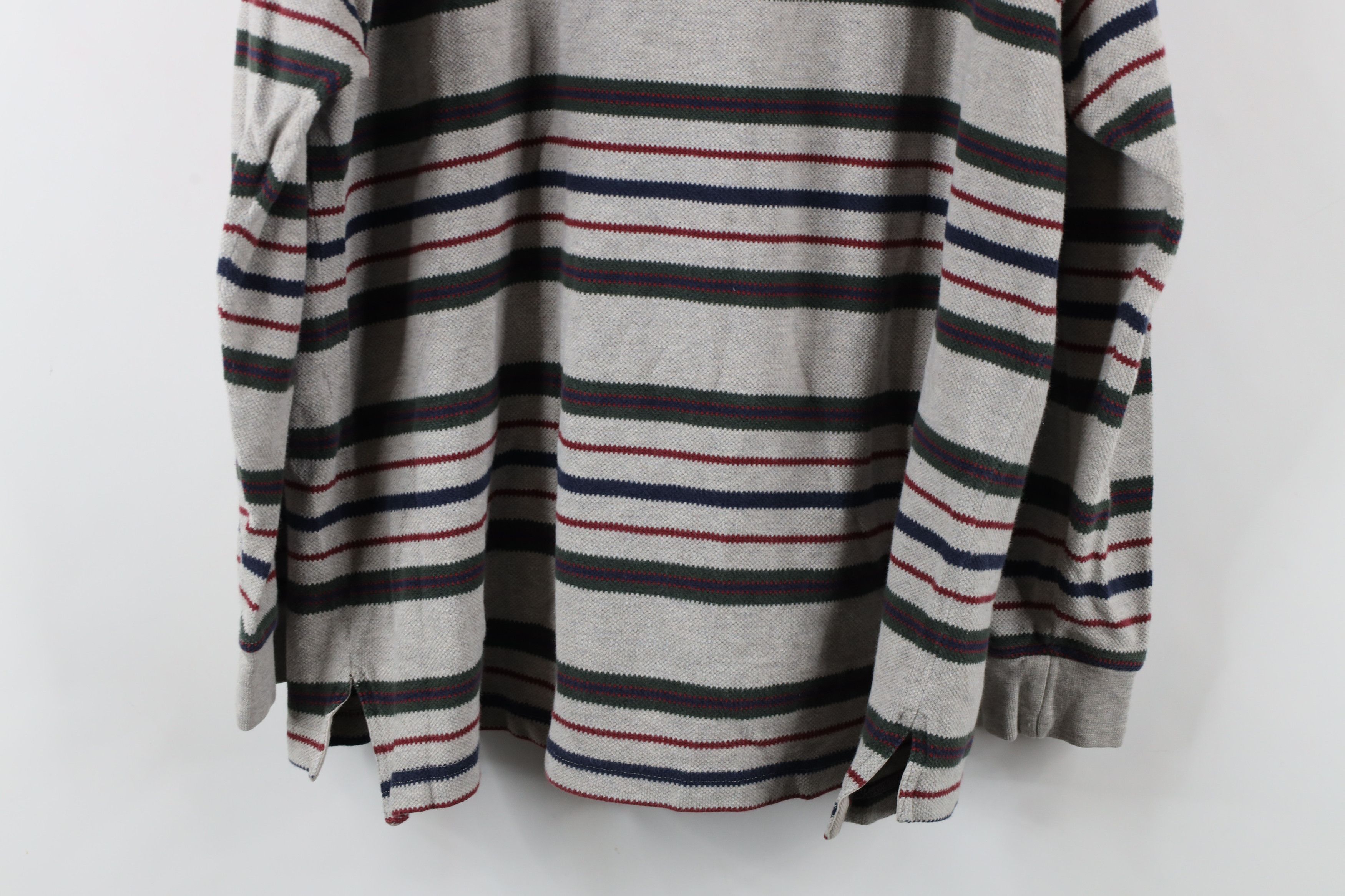 Vintage Vintage 90s Streetwear Thermal Knit Long Sleeve Rugby Polo Size US M / EU 48-50 / 2 - 10 Thumbnail