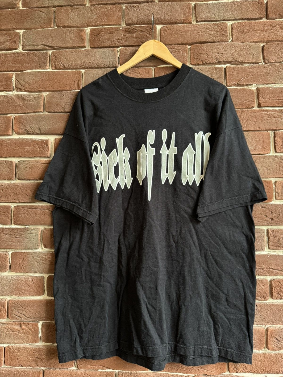 90s Sick Of It All Logo Vintage Hardcore Punk Band Tee