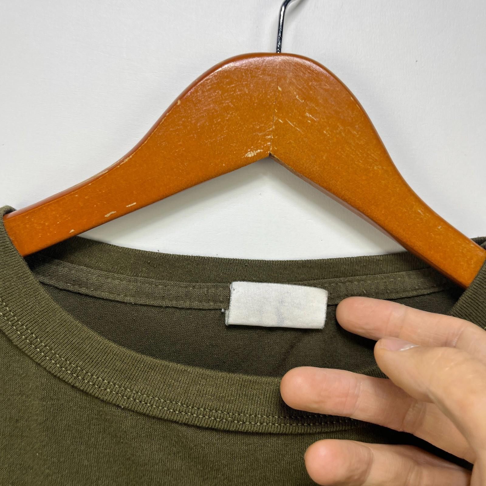 Vintage Vintage 90s Olive Blank Single Stitch Undershirt XL Size US XL / EU 56 / 4 - 3 Thumbnail