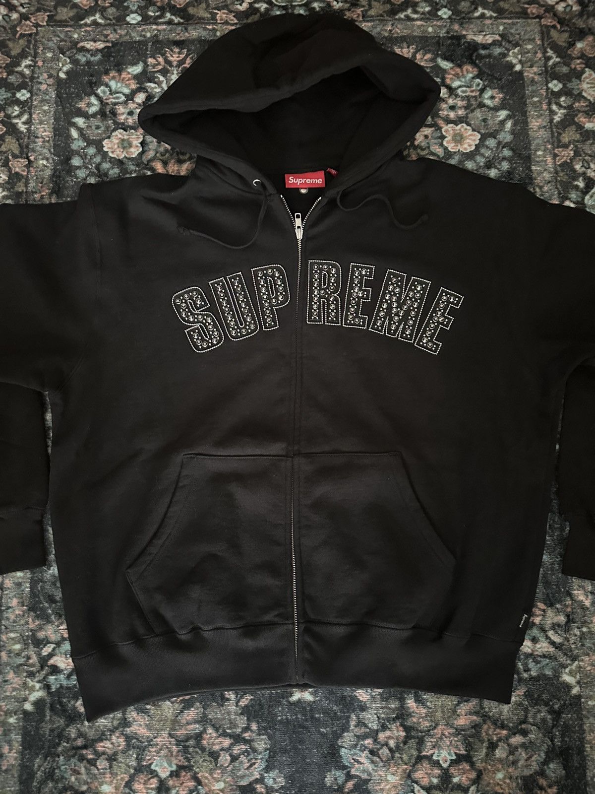 SUPREME B.B. SIMON ZIP UP HOODED SWEATSHIRT