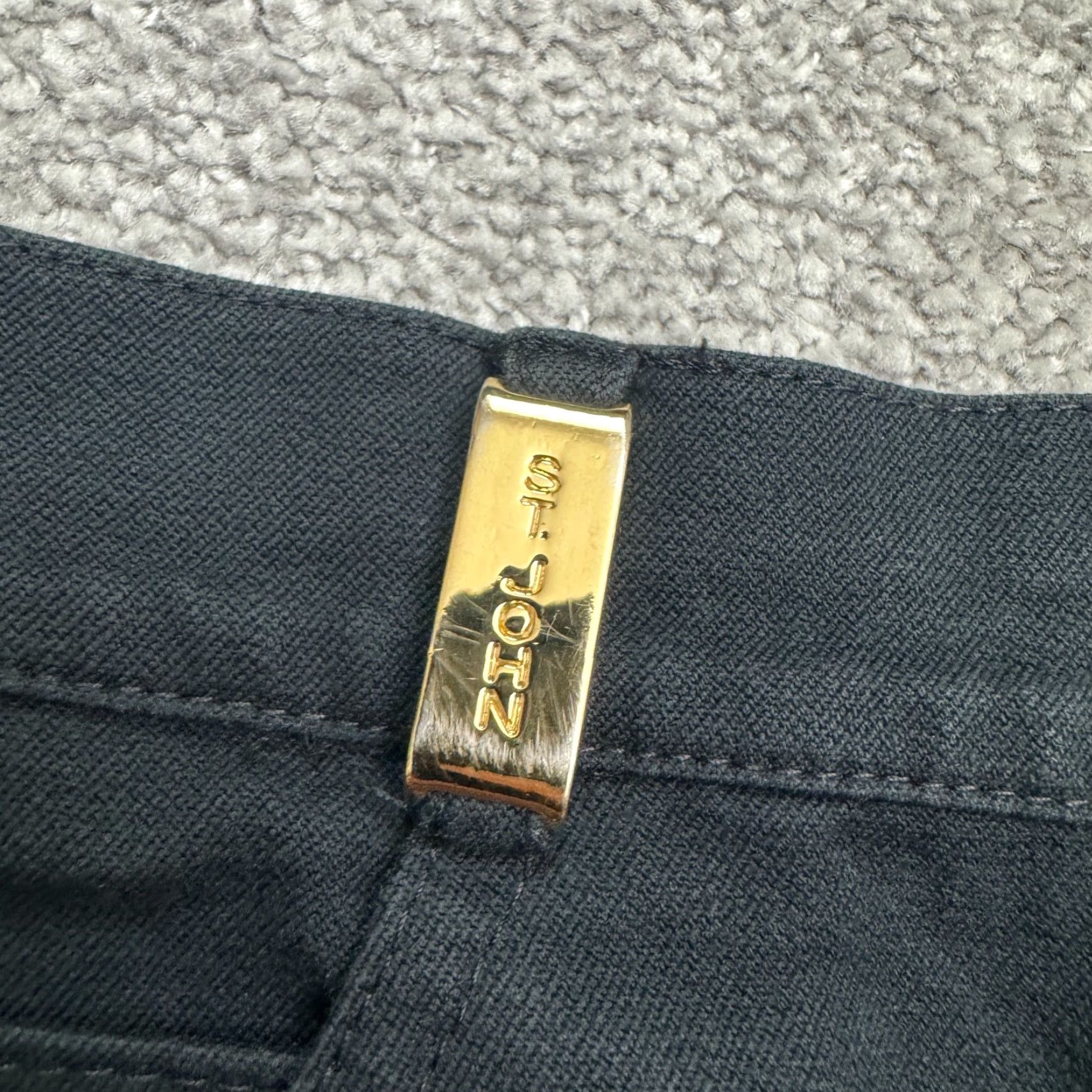 St. John St. John Sport By Marie Gray Womens Pants 8 Navy Straight Leg High Rise Trouser Size 30" / US 8 / IT 44 - 6 Thumbnail