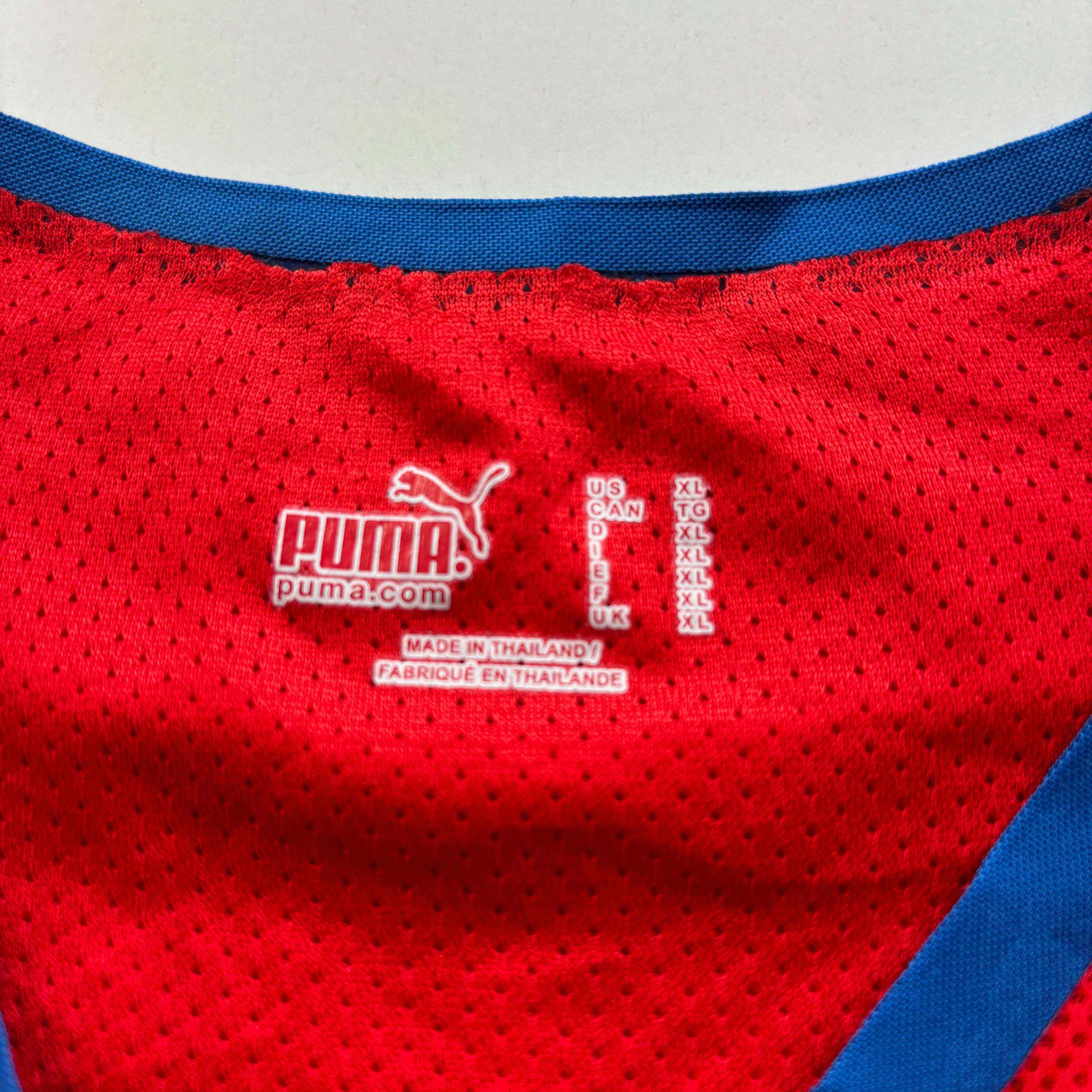 Puma MATCH WORN Czech Republic 2008 Plasil football jersey XL Size US XL / EU 56 / 4 - 8 Thumbnail