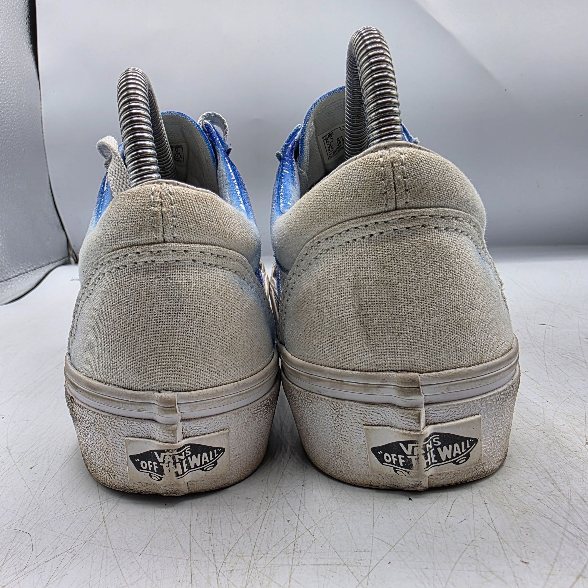 Vans Vans Off The Wall Womens Size 8 Blue Black Sneaker Shoes Wal Size US 8 / IT 38 - 4 Thumbnail