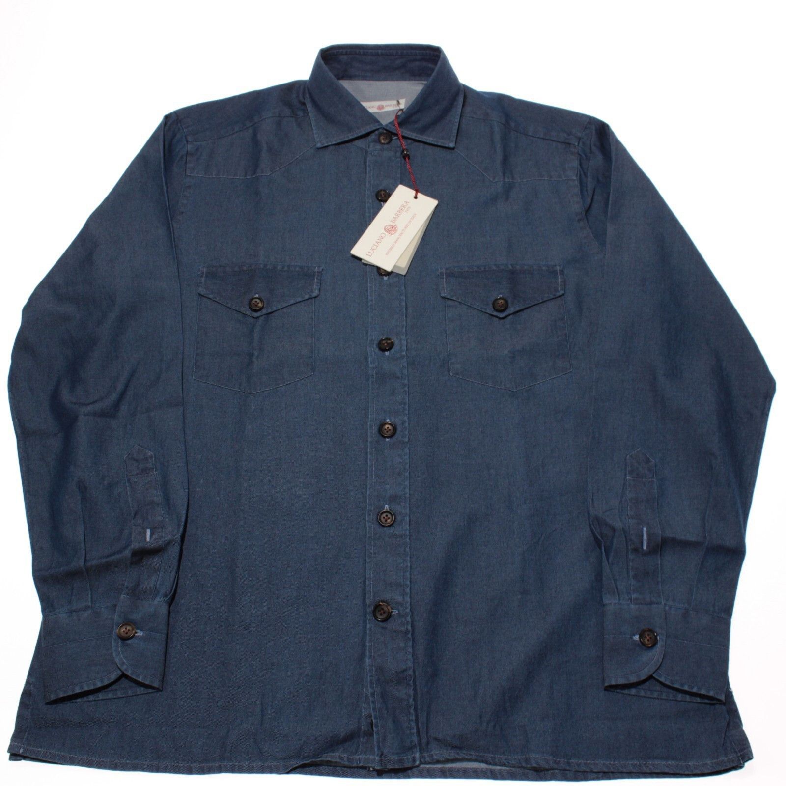 Luciano Barbera Luciano Barbera New with tags Shirt Size M US In Blue Size US M / EU 48-50 / 2 - 6 Thumbnail