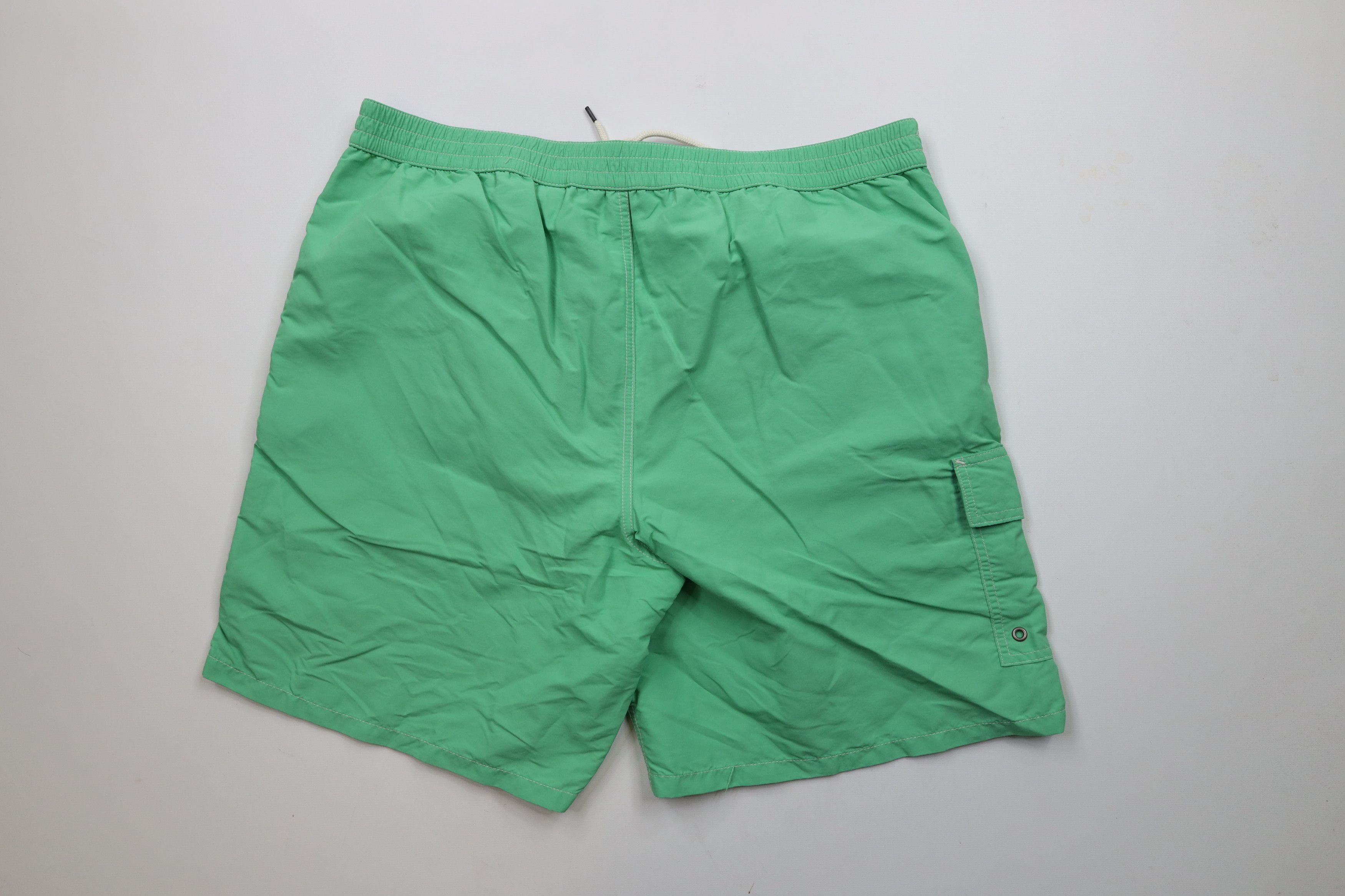 Ralph Lauren × Vintage Vintage Y2K Ralph Lauren Lined Swim Trunks Shorts Lime Green Size US 36 / EU 52 - 9 Thumbnail