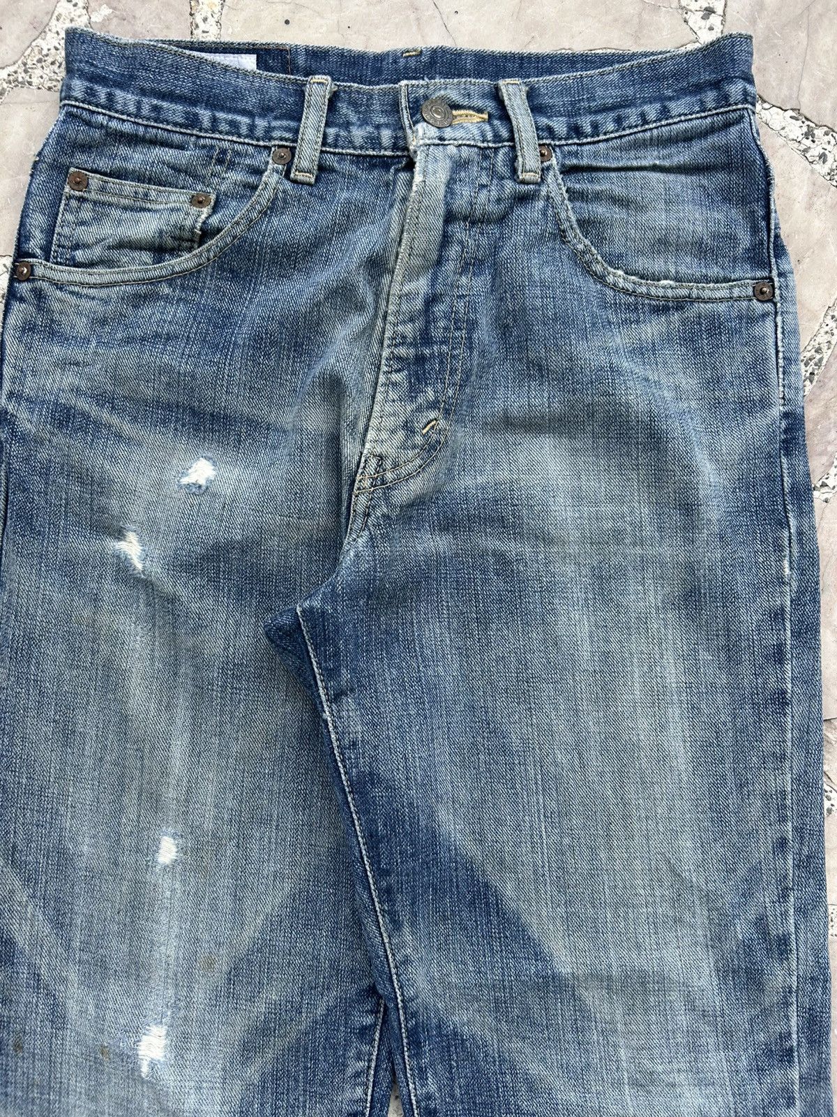 EIGHT-G Eight-G Japan Vintage Blue Denim Size US 33 - 4 Thumbnail