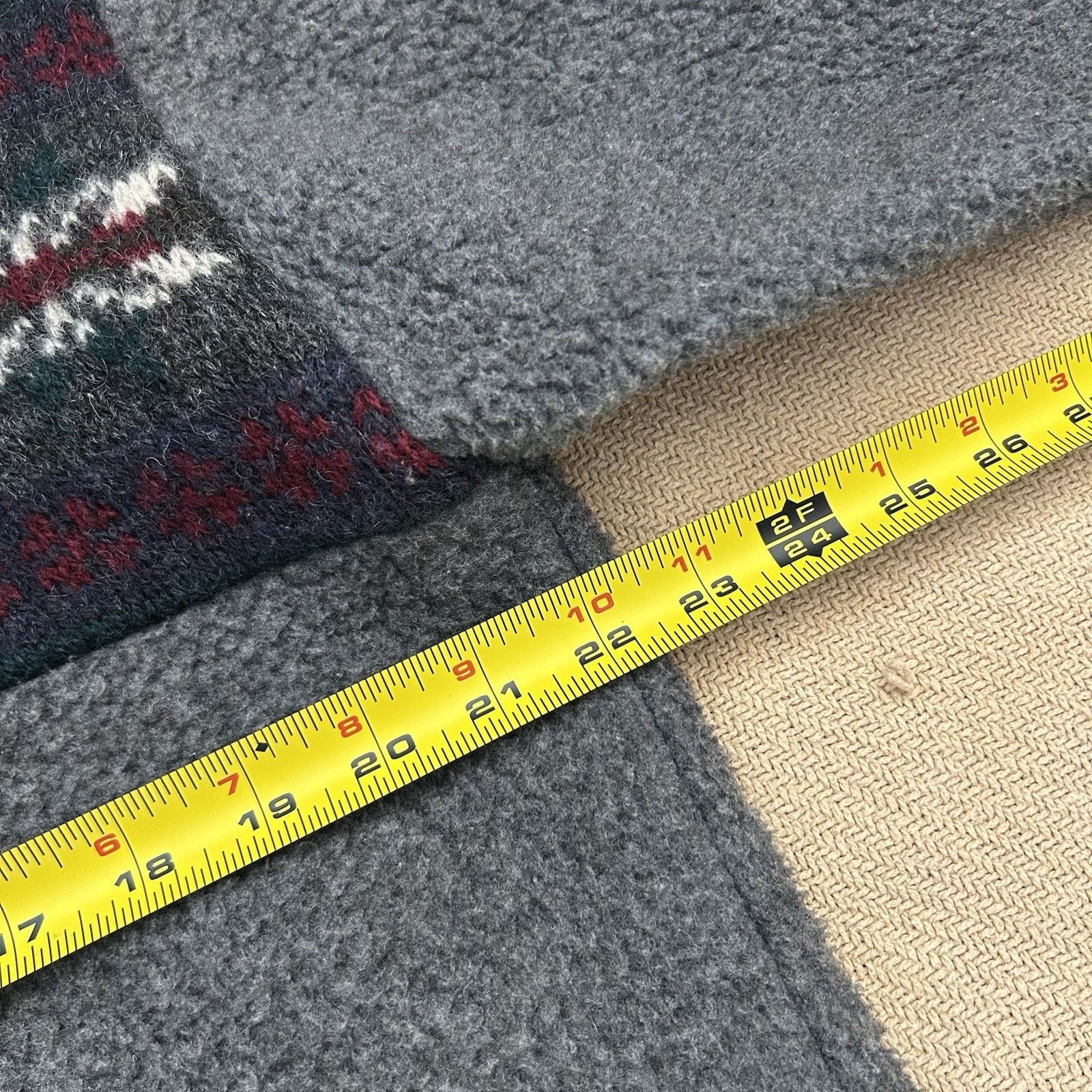 L.L. Bean × Vintage 80s Wool Knit Fair Isle Fleece Zip Pullover Jacket Medium Size US M / EU 48-50 / 2 - 4 Thumbnail