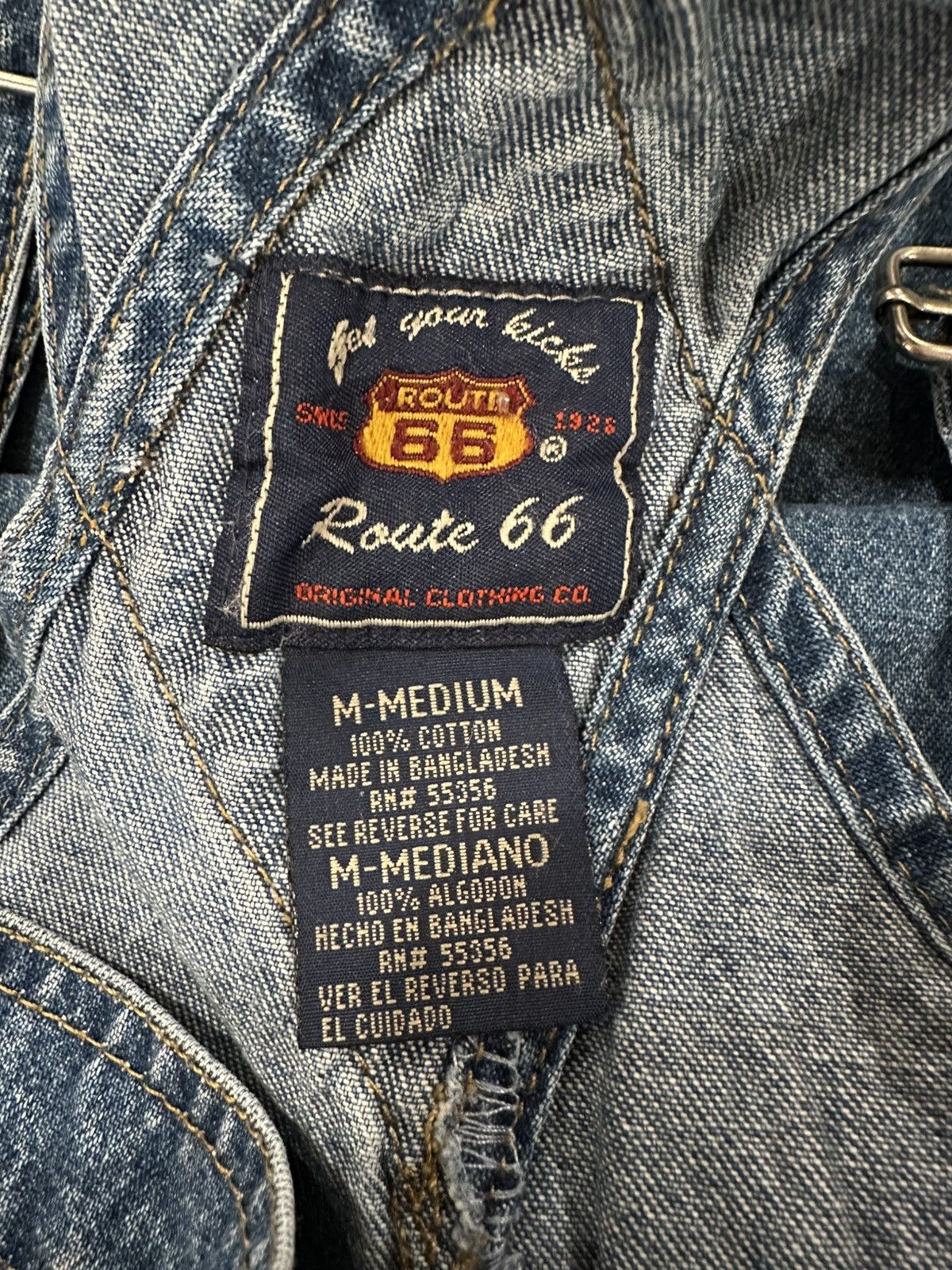 Route 66 Vintage Y2K Heart Embroidered Overalls Size medium Size 28" / US 6 / IT 42 - 6 Thumbnail