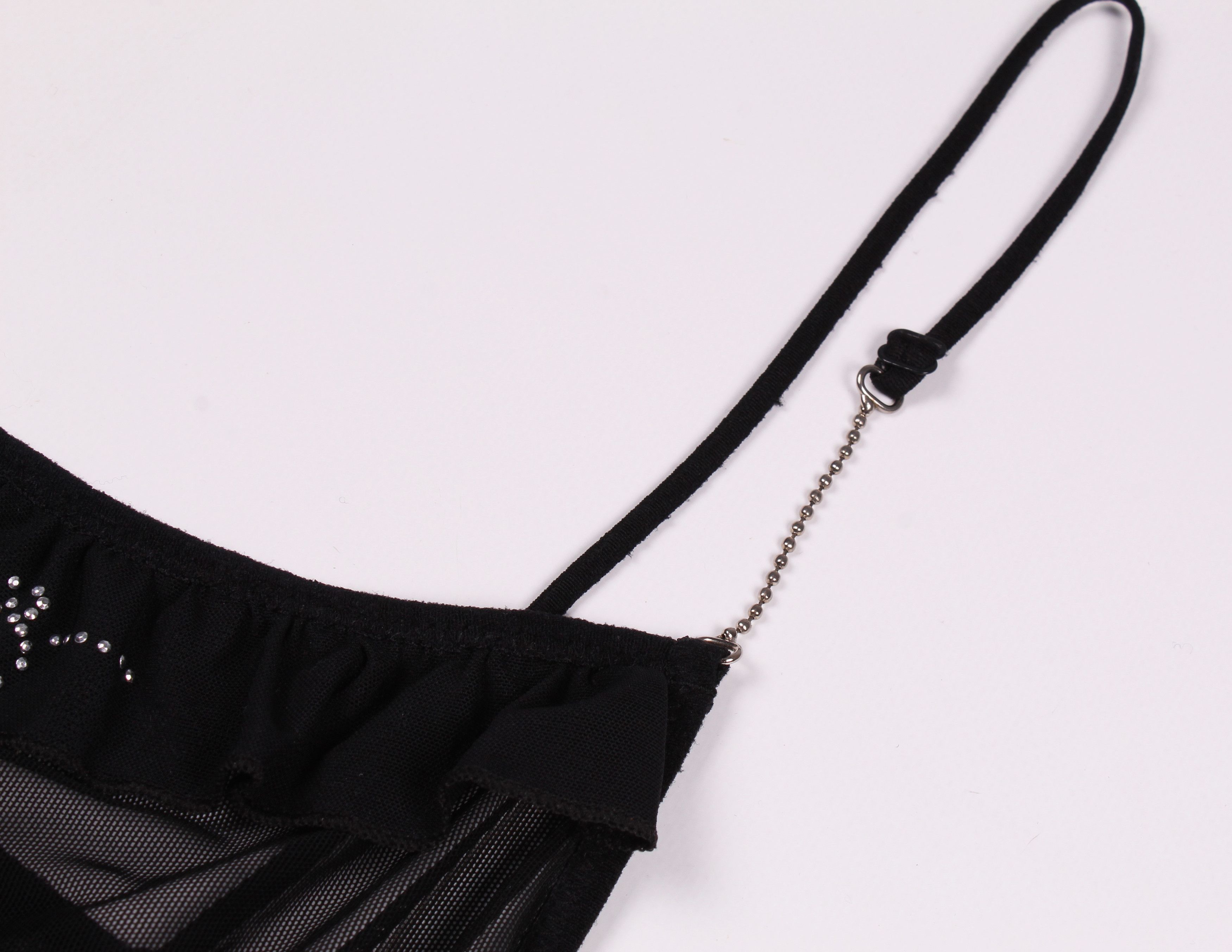 Vintage Vintage Sanselle Sexy Bondage Mesh Goth Cami Top Size M / US 6-8 / IT 42-44 - 6 Thumbnail