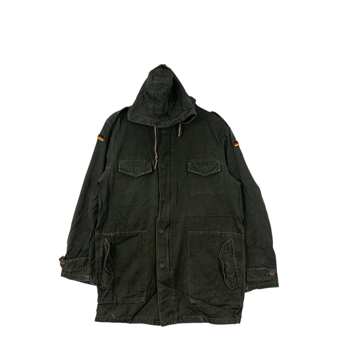 Vintage Vintage SCHWARZ GUMU GERMANY Military M-65 Field Jacket Size US L / EU 52-54 / 3 - 3 Thumbnail