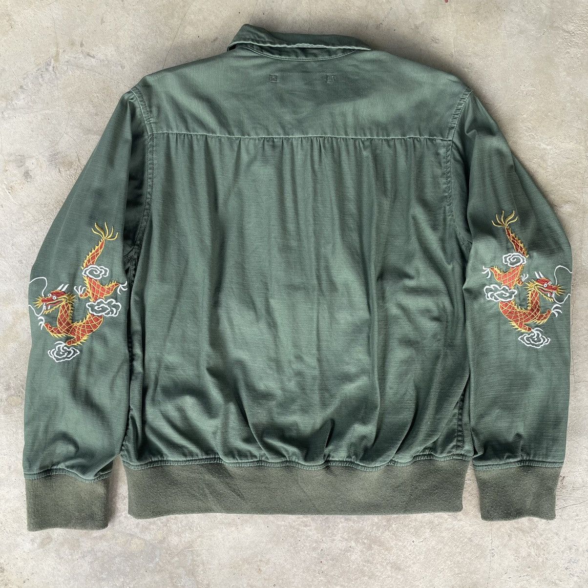 Avirex VINTAGE AVIREX MILITARY SUKAJAN EMBROIDERY COLLAR ZIP JACKET Size US S / EU 44-46 / 1 - 23 Thumbnail