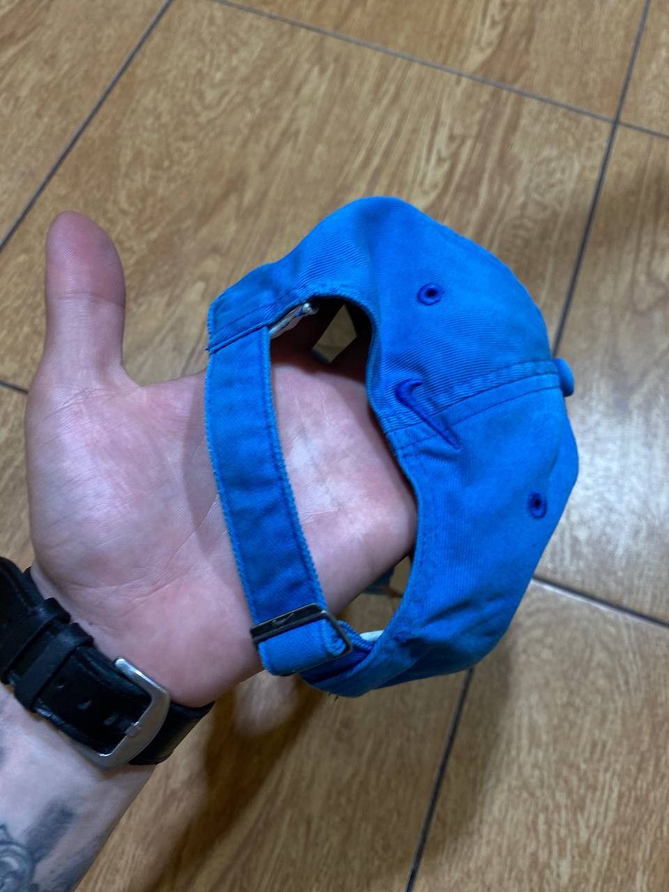 Nike Hats Vintage blue Cap Nike big logo Y2K streetwear Size ONE SIZE - 7 Thumbnail