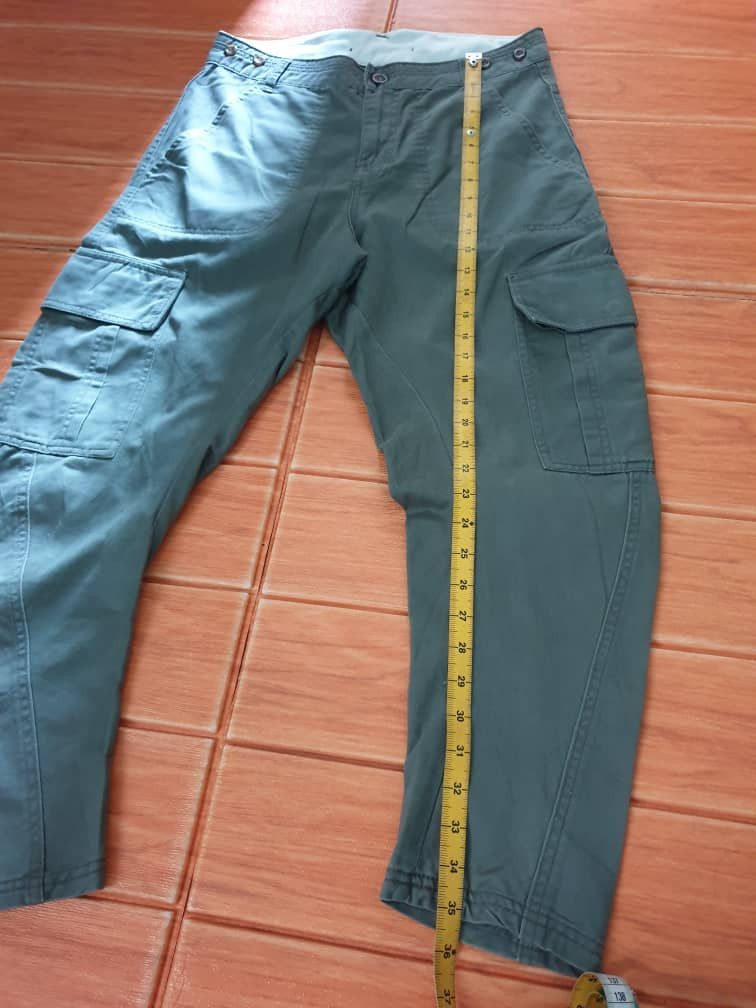 Japanese Brand 💥Riche Glamour green military pant Size US 31 - 7 Thumbnail