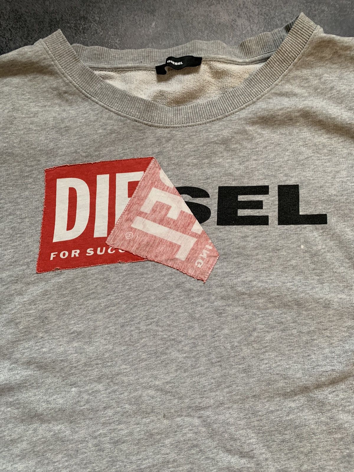 Diesel × Vintage vintage Diesel Y2K distressed sweatshirt Size US M / EU 48-50 / 2 - 2 Thumbnail