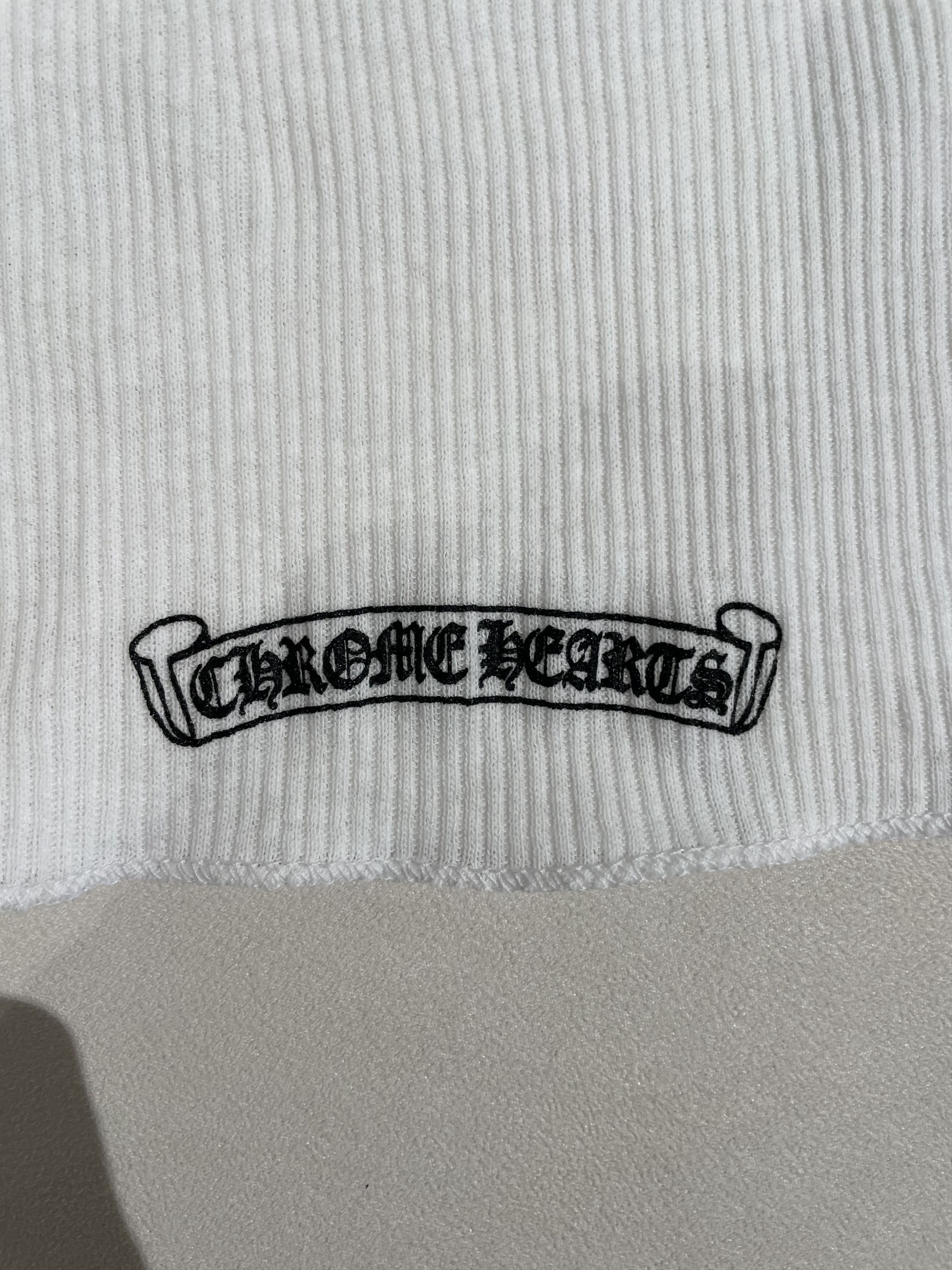 Chrome Hearts Chrome Hearts LOVE U Vine Heart White Rib Tank Top Size M / US 6-8 / IT 42-44 - 6 Thumbnail