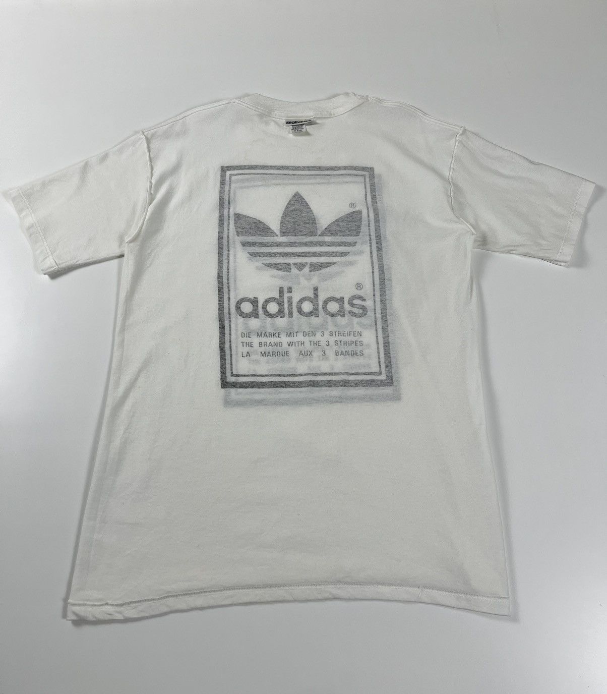 Adidas × Vintage Adidas Big Logo Made In USA Size M Tshirt Size US M / EU 48-50 / 2 - 7 Thumbnail