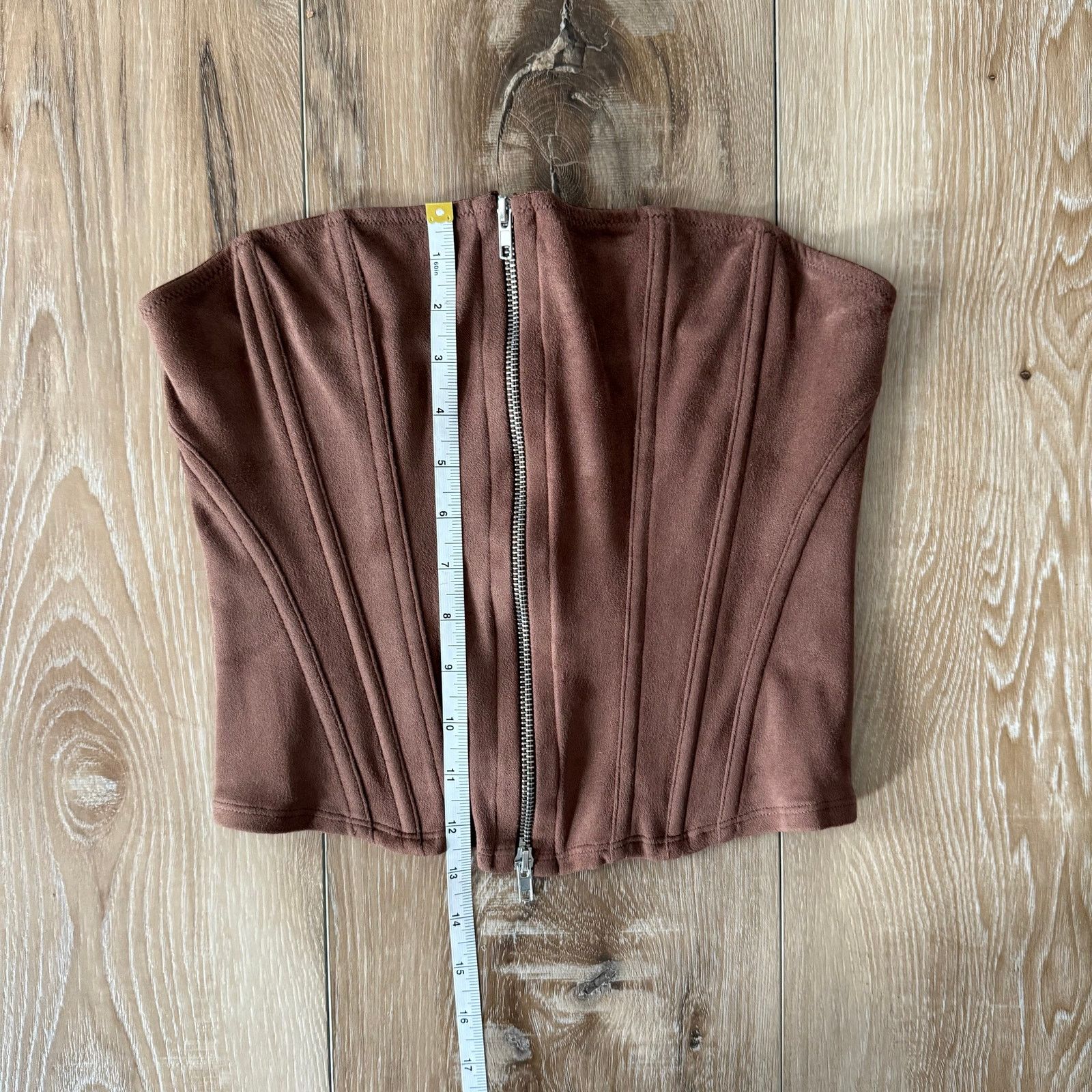 Urban Outfitters Urban Outfitters Out From Under Clara Faux Suede Corset Top Size M / US 6-8 / IT 42-44 - 3 Thumbnail