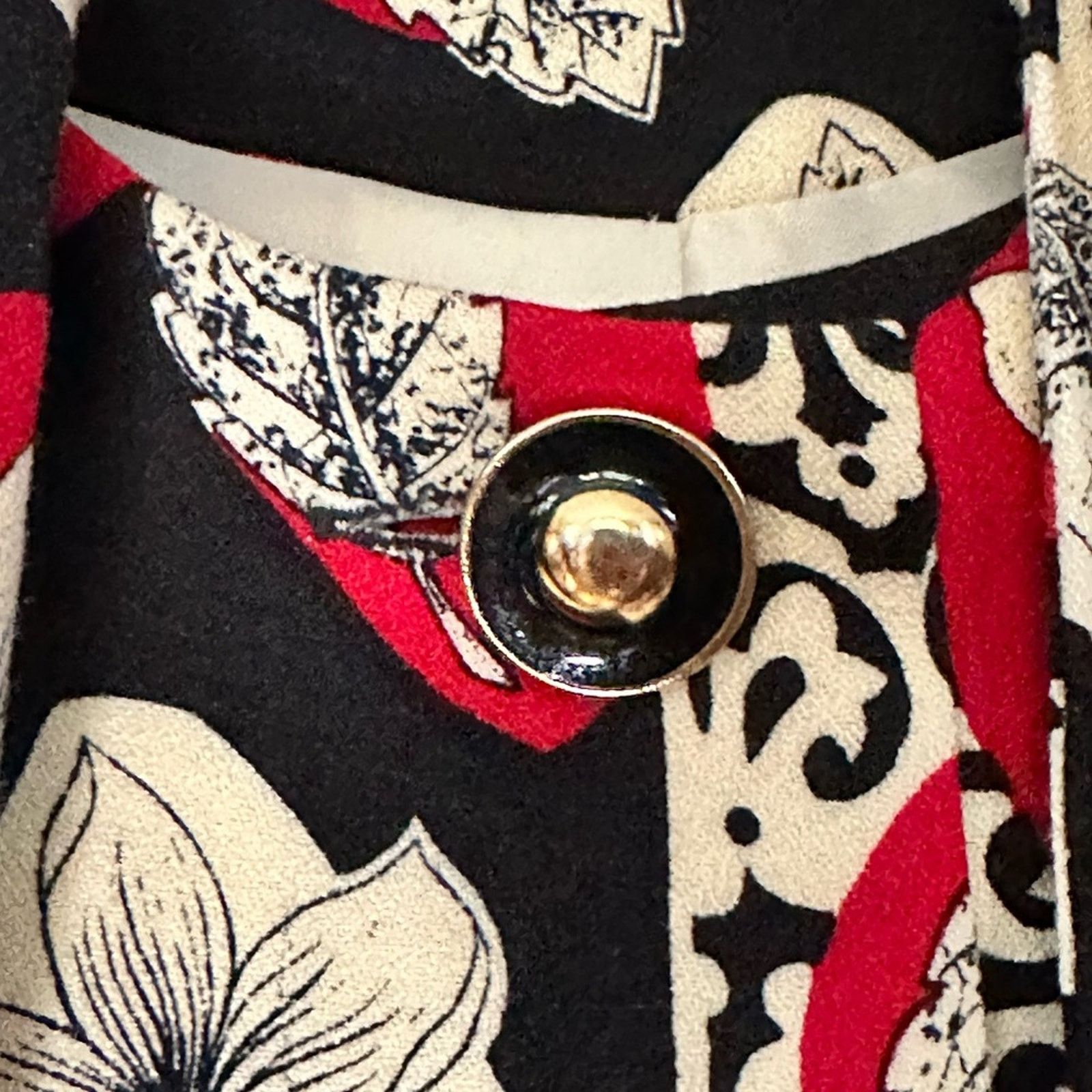 Other Vintage Don Caster Floral Wool Blend Suit Jacket With Sash Size M / US 6-8 / IT 42-44 - 7 Thumbnail