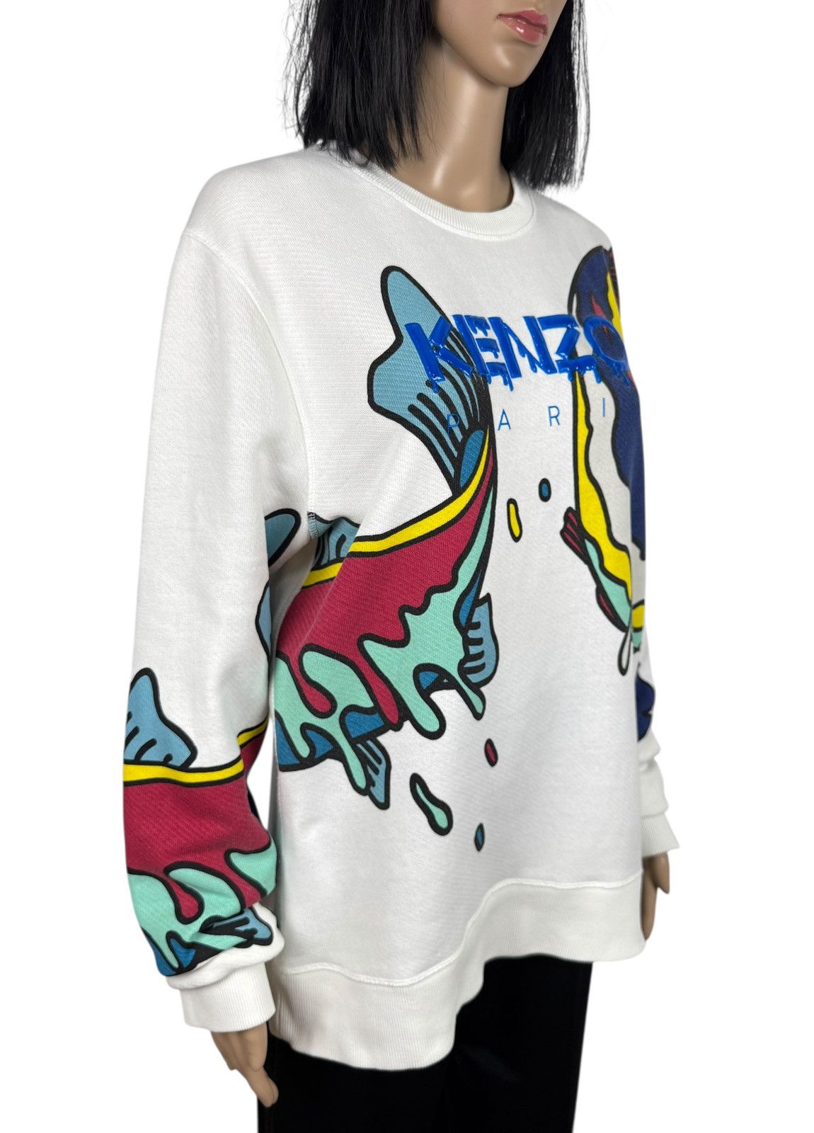 Kenzo Kenzo Paris Printed Sweatshirt Double Fish Cotton size XL Size XL / US 12-14 / IT 48-50 - 4 Thumbnail