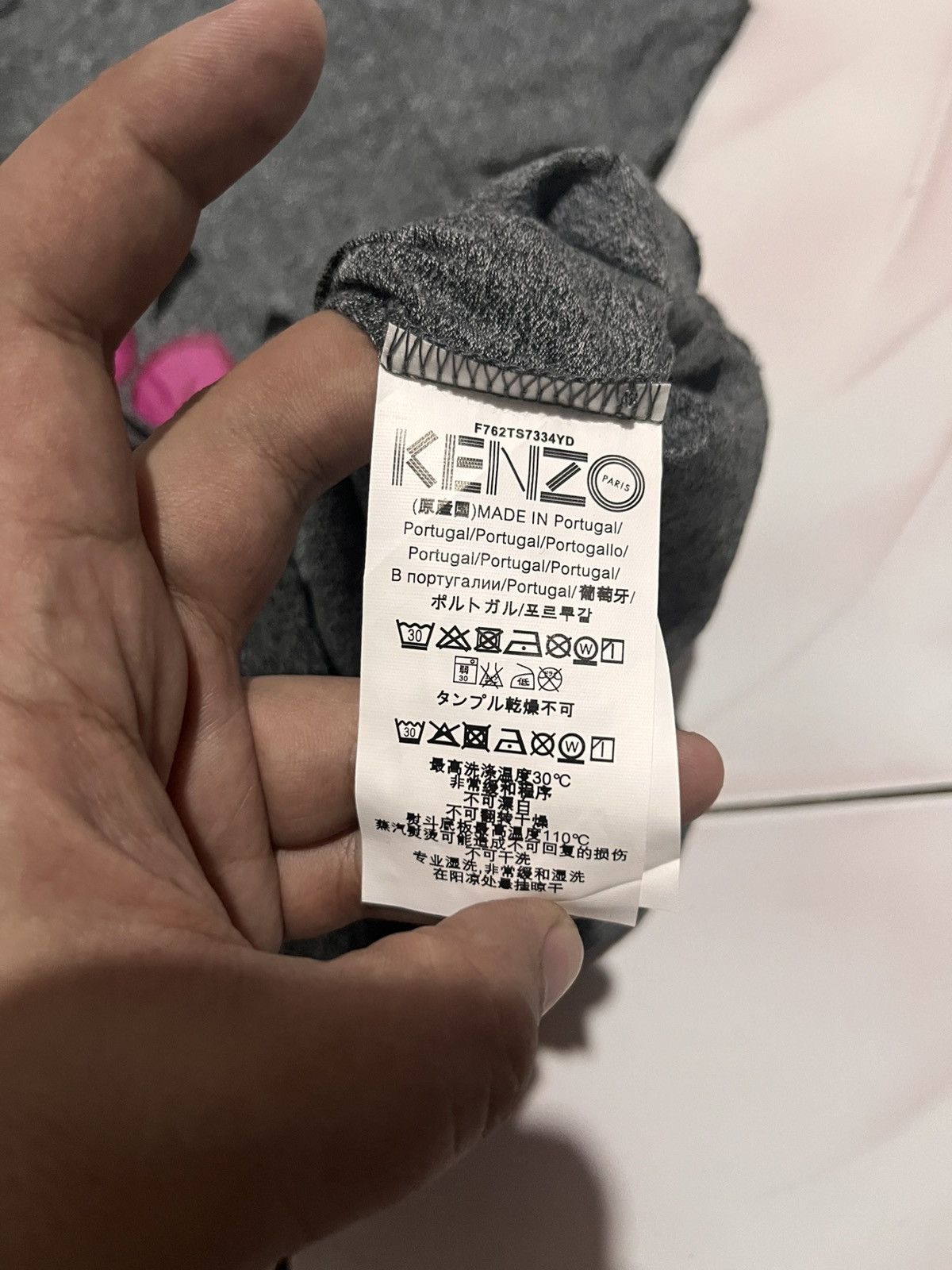 Kenzo Kenzo Grey Eye Printed T-Shirt Size XS / US 0-2 / IT 36-38 - 3 Thumbnail