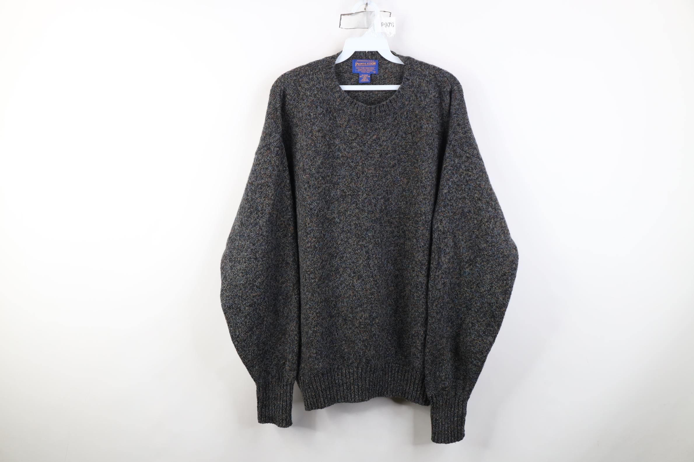 Pendleton Vintage 90s Pendleton Rainbow Shetland Wool Knit Sweater Size US L / EU 52-54 / 3 - 1 Thumbnail