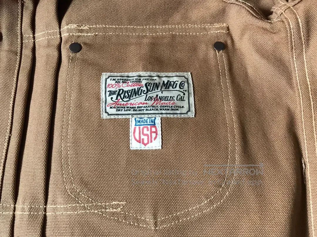 Rising Sun & Co. Rising Sun Canvas Work Jacket Brown XS. Size US XS / EU 42 / 0 - 9 Thumbnail