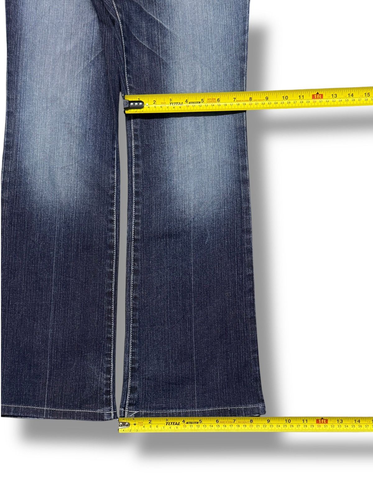 Tornado Mart Vintage 00s Tornado Mart Flared Bootcut Archive Denim Jeans Size US 31 - 16 Thumbnail