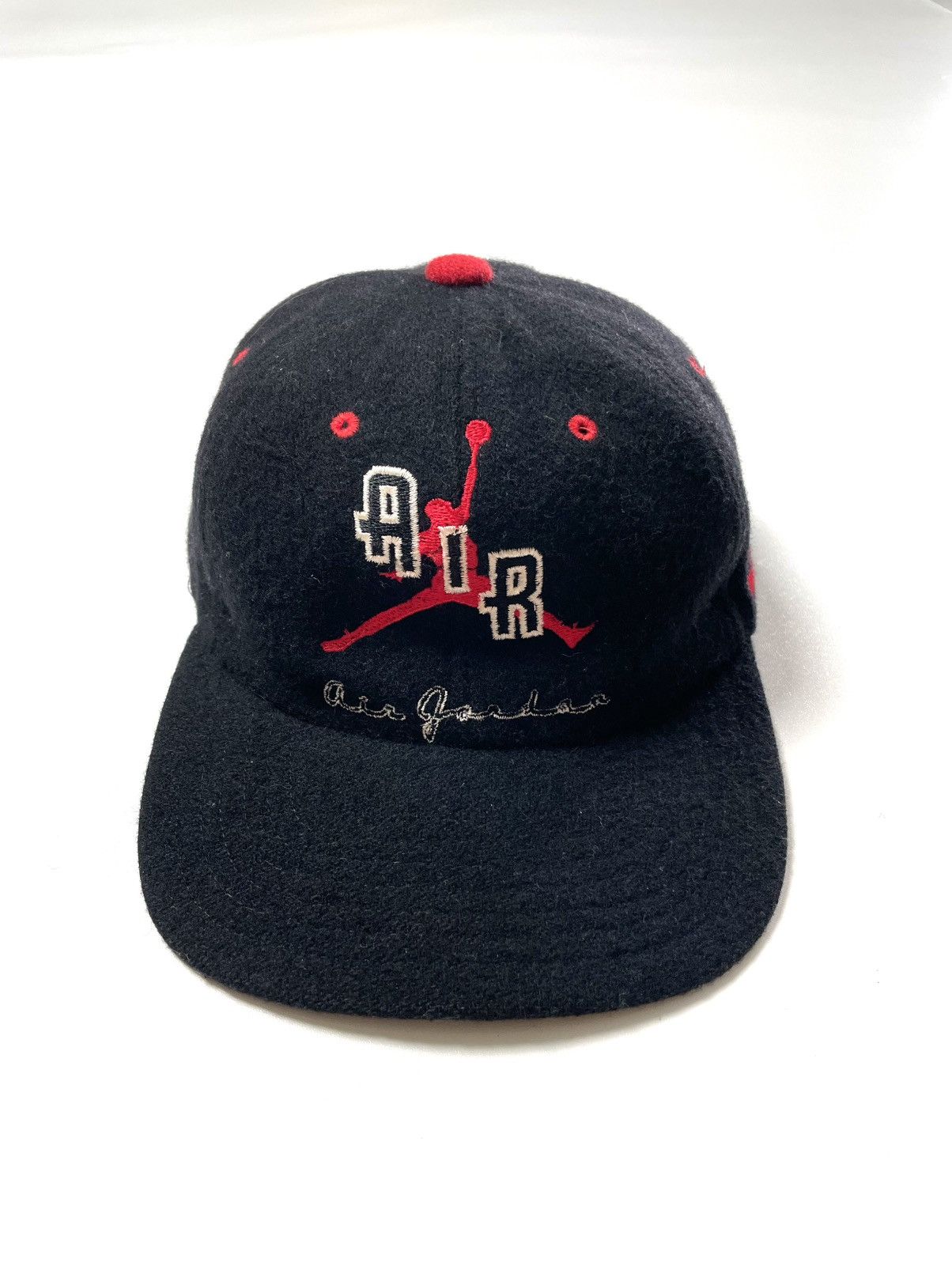 Nike 1990’s Nike Air Jordan 23 Wool Hat Black Size ONE SIZE - 2 Thumbnail