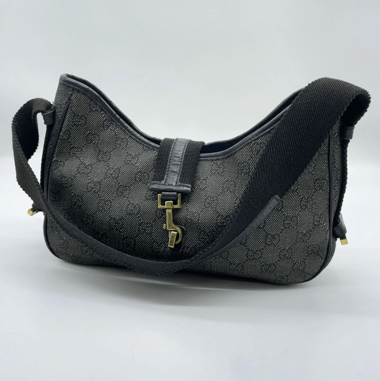 Gucci Gucci Jackie vintage GG denim canvas shoulder bag Size ONE SIZE - 2 Thumbnail