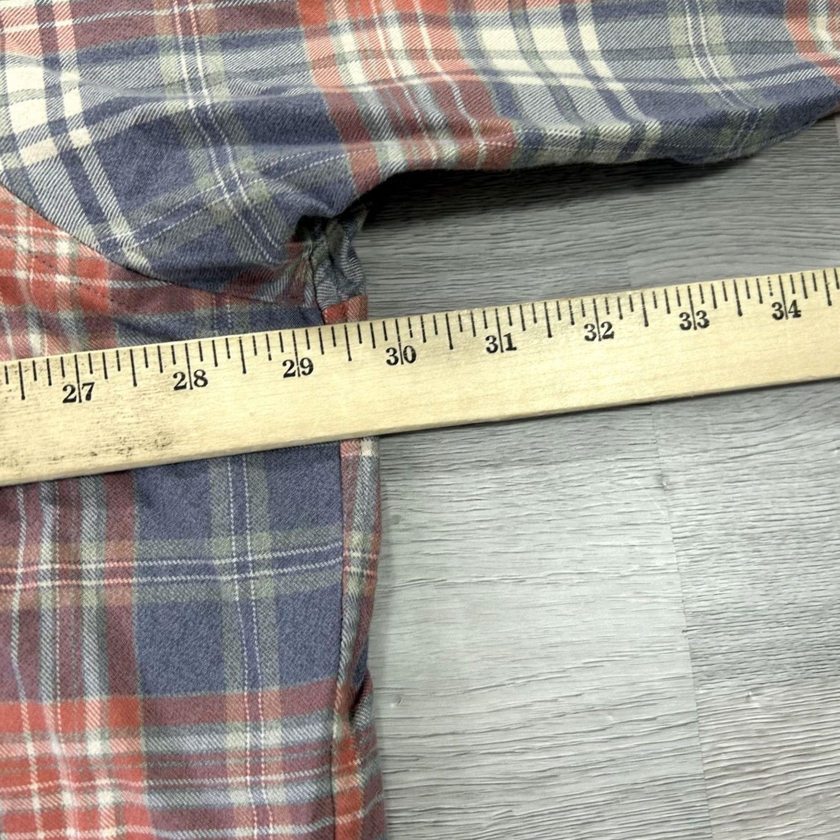 Proper Cloth Proper Cloth Shirt Mens 4XL Blue Plaid Western Snap Long Sleeve Button Up Casual Size US XXL / EU 58 / 5 - 7 Thumbnail