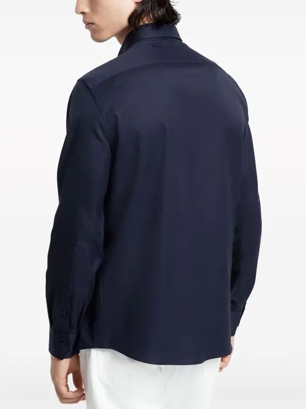 Brunello Cucinelli o1la1rc1a0425 Shirt in Navy Blue Size US M / EU 48-50 / 2 - 3 Thumbnail