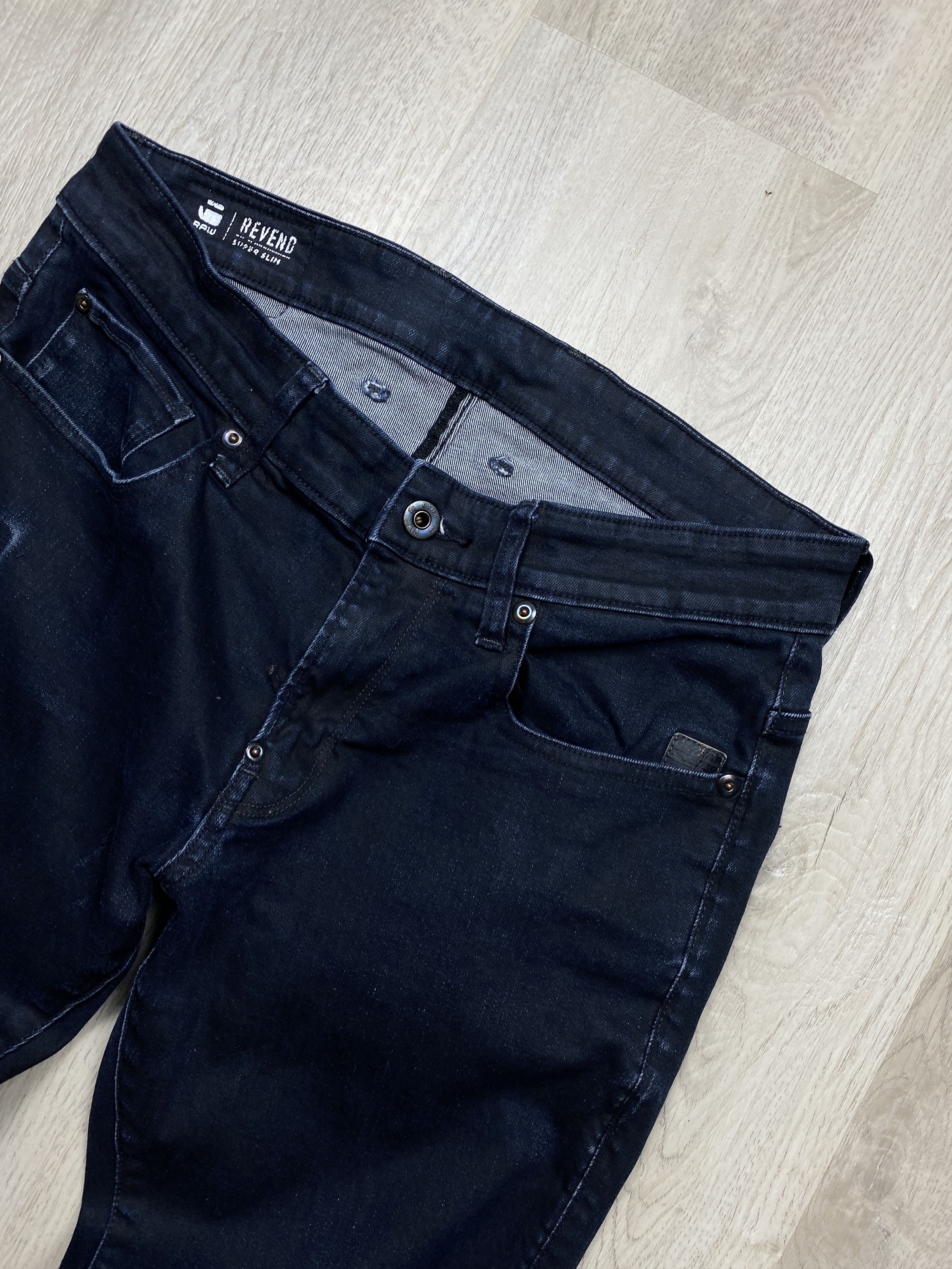 G-Star G Star Raw Revend Super Slim Vintage Mens Denim Pants Jeans Size US 33 - 2 Thumbnail