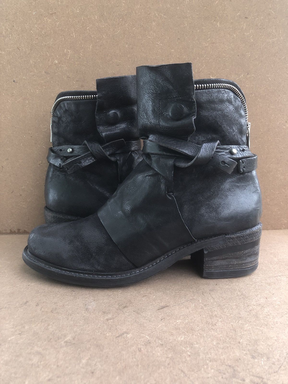 A.S.98 A.S 98 Black Leather Women’s Boots Size 40 Size US 9 / IT 39 - 8 Thumbnail