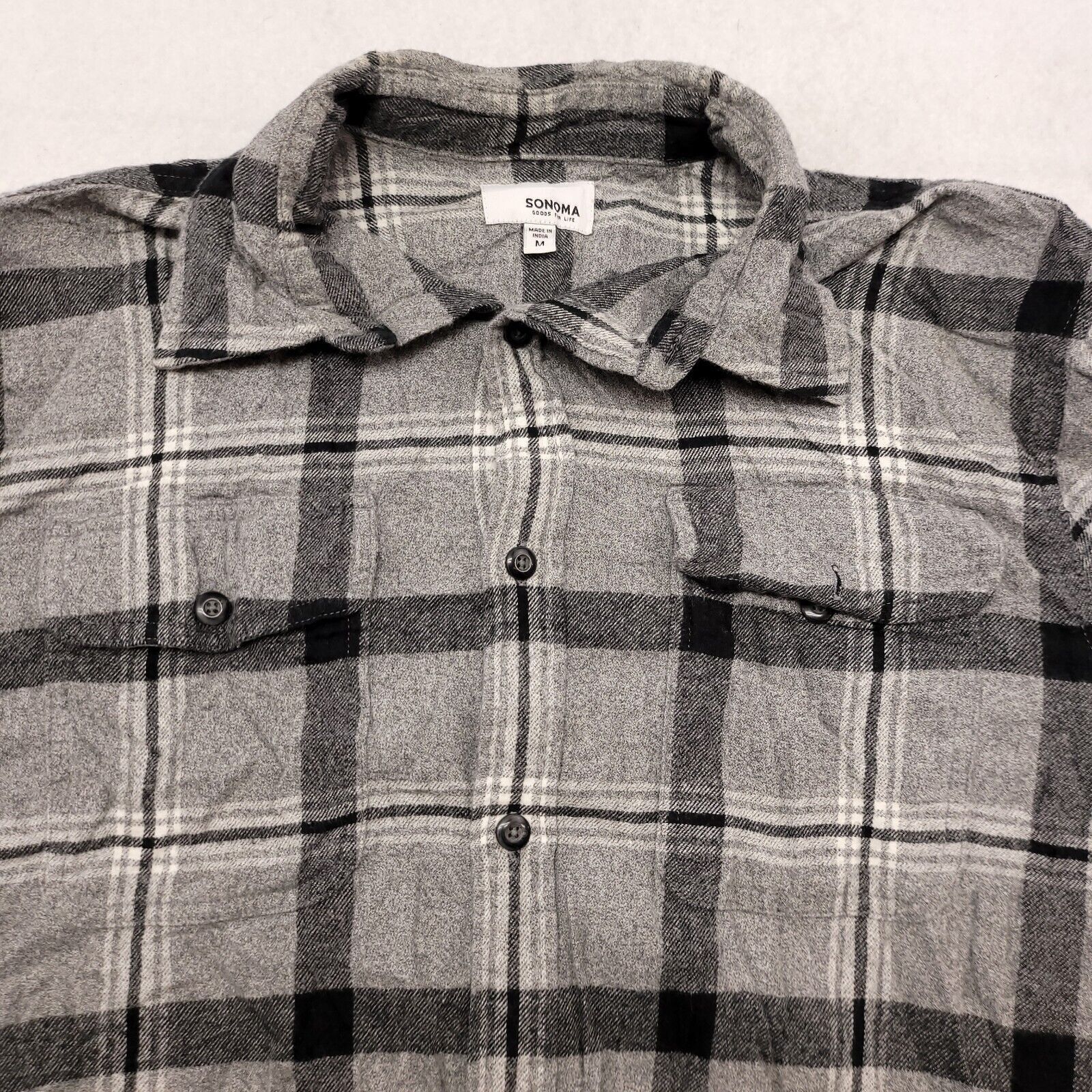 Sonoma Sonoma Gingham Flannel Casual Button Up Shirt Mens Size M Size US M / EU 48-50 / 2 - 2 Thumbnail