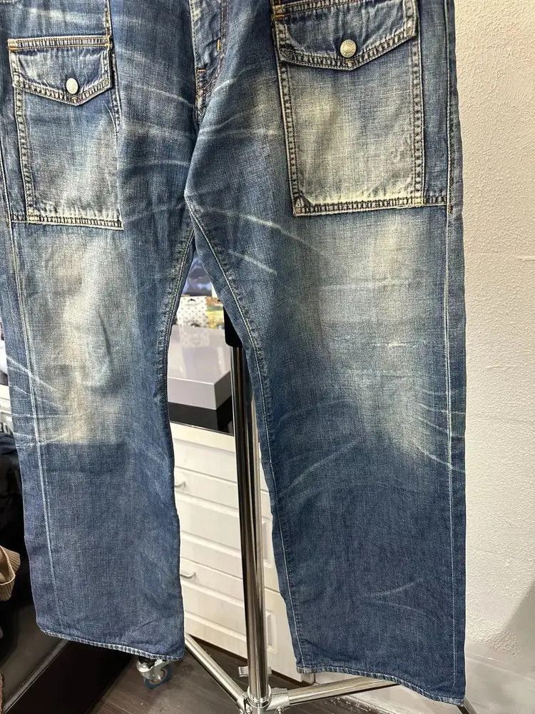 Yohji Yamamoto Sz 3 Yohji Yamamoto Y’s for man washed cargo jeans-2507 Size US 34 / EU 50 - 3 Thumbnail