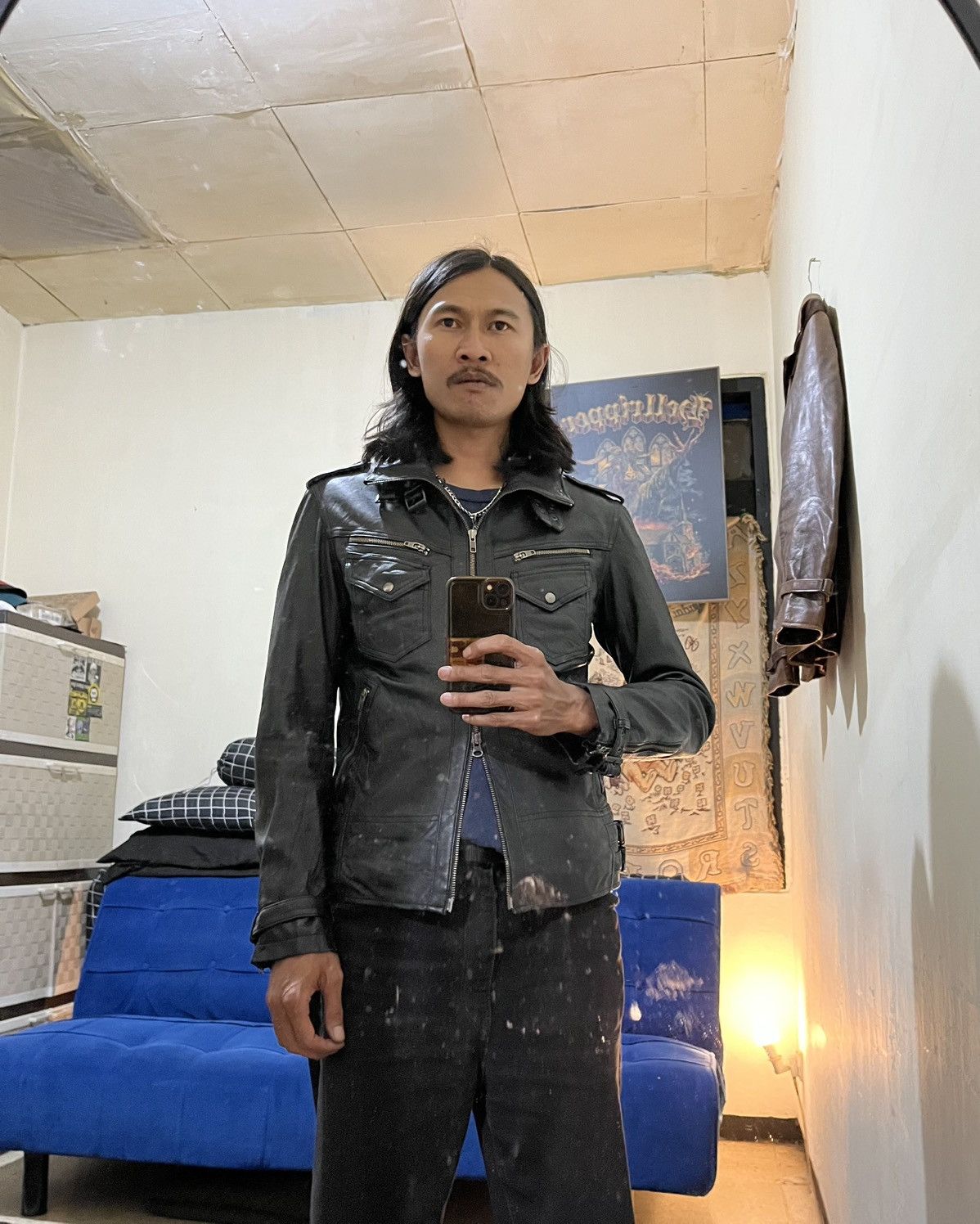 JACKROSE Jackrose riders leather jacket double zipper Size US M / EU 48-50 / 2 - 16 Thumbnail