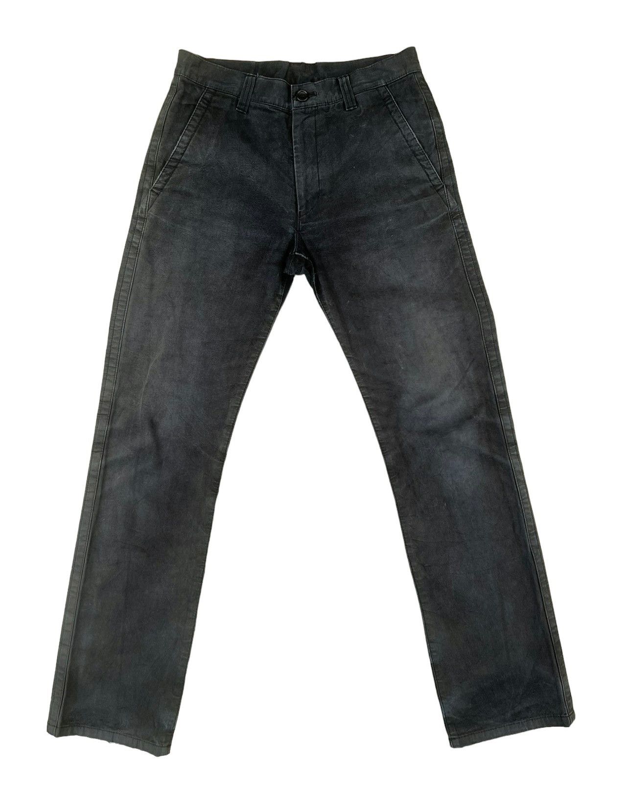 Vintage 2005 CDGH AD2005 Distress Faded Waxed Chinos Pant